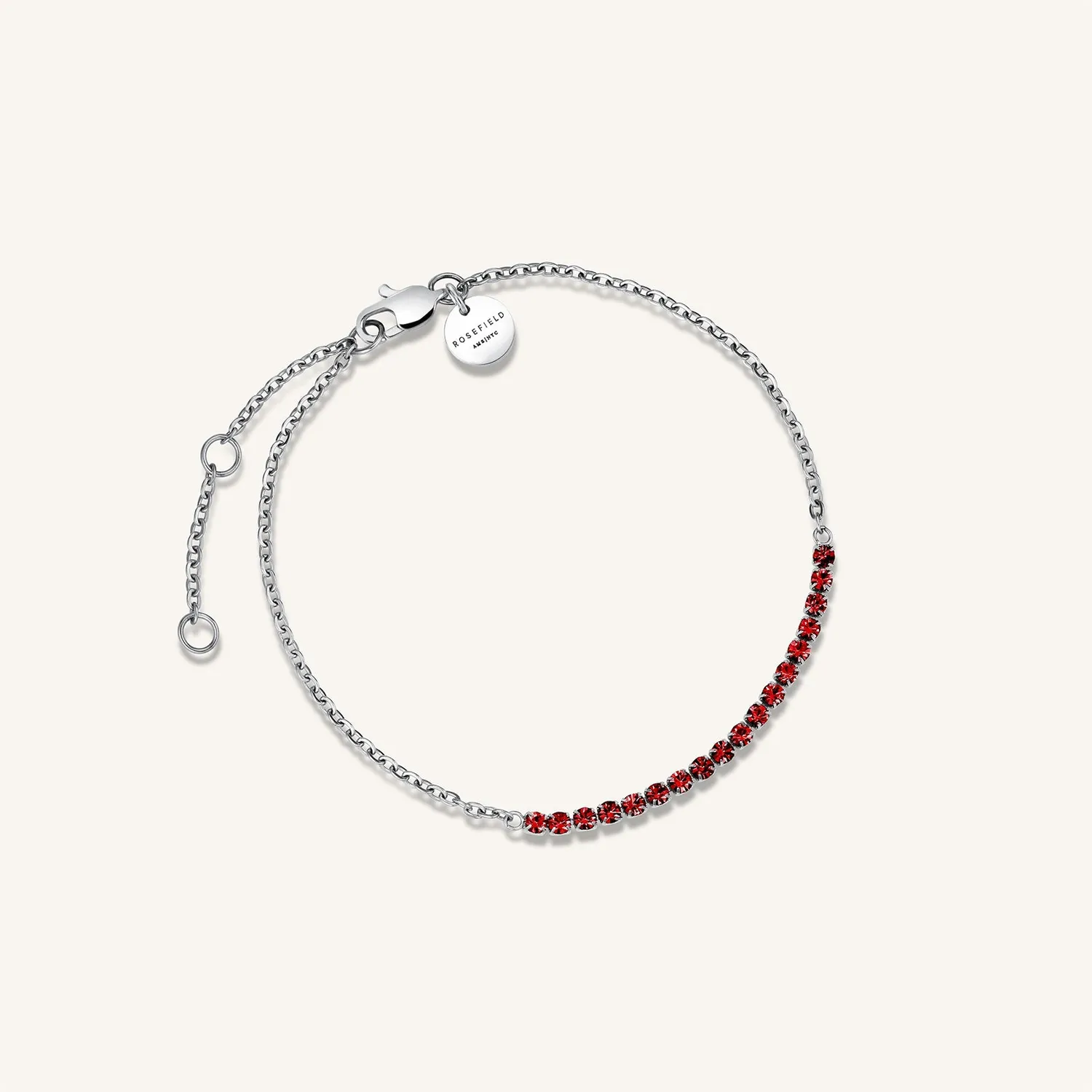 Rosefield Tennis Bracelet armbånd gull 16,5–19,5 cm