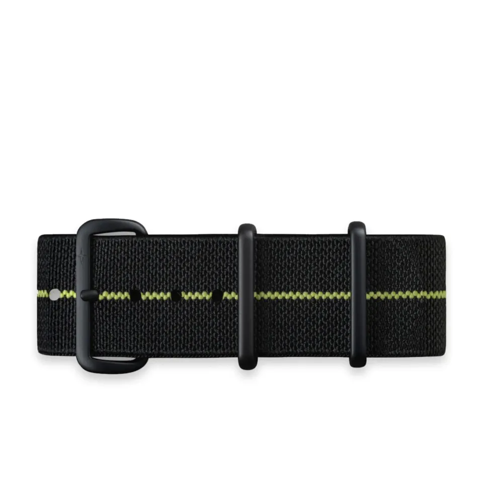 DAVOSA Nylon Black 22mm klokkerem 22 mm svart
