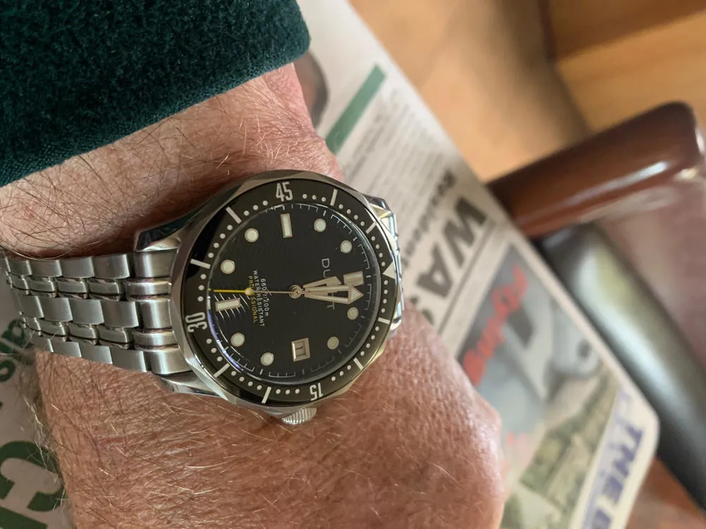 Duxot Henri Diver Automatic Ink Black dykkerklokke 20 ATM