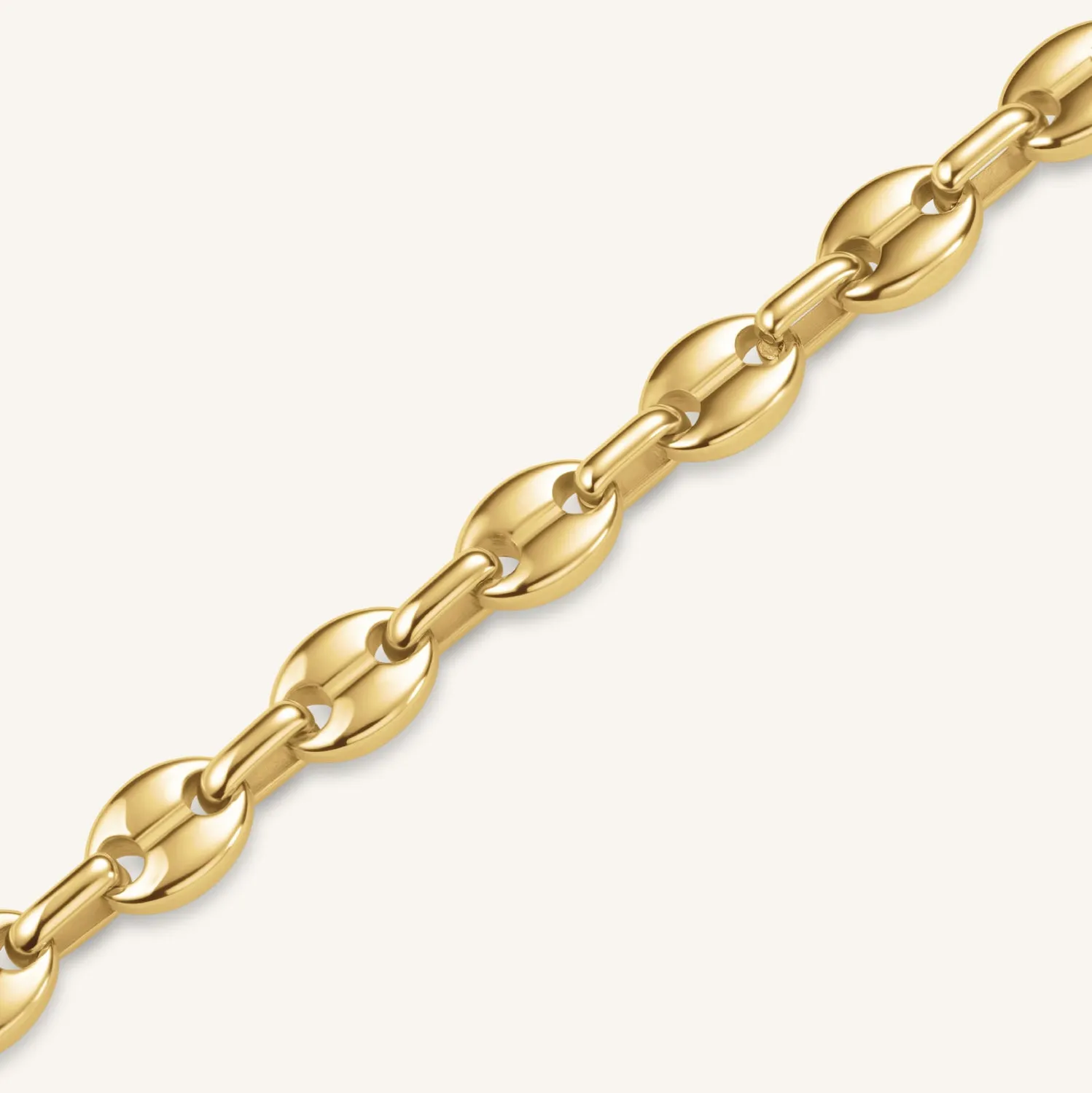 Rosefield Essentials Coffee Bean Bracelet armbånd gullbelagt stål