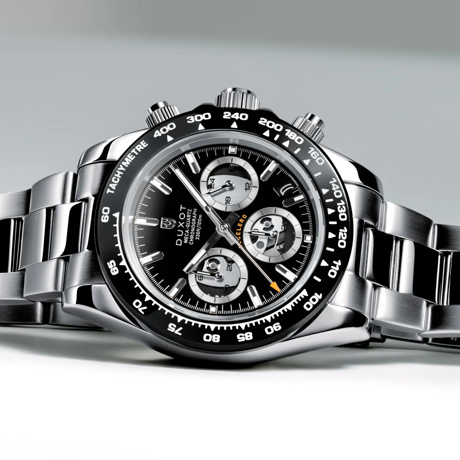 Duxot Accelero Compax Skeleton Edition kronografklokke Carbon Twilight