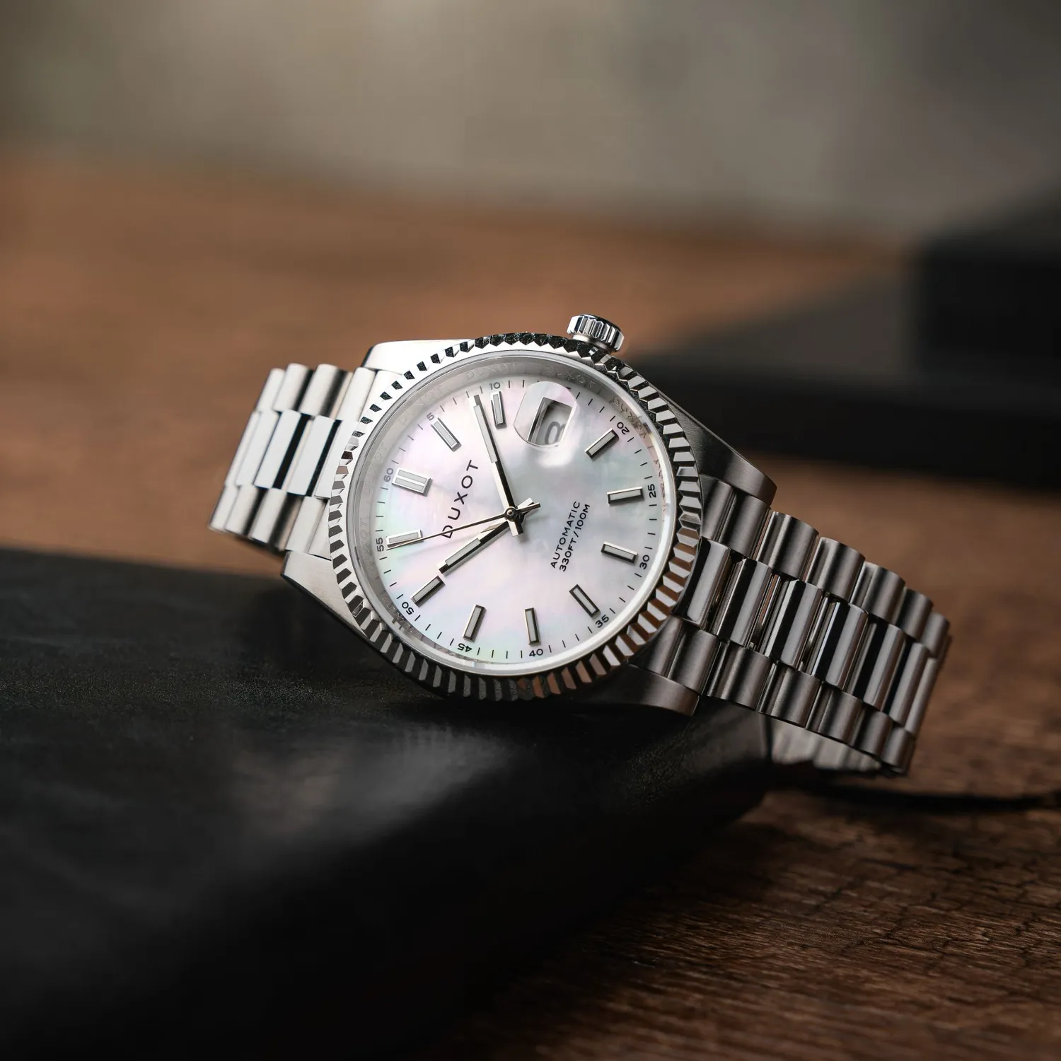 Duxot Marcel Mother Of Pearl automatisk klokke 40 mm