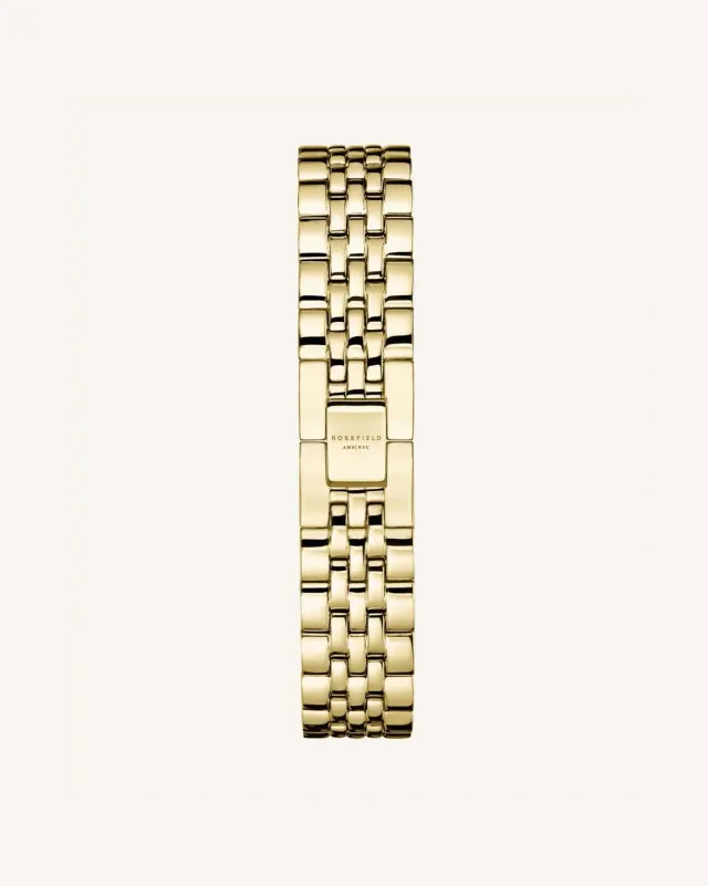 Rosefield Steel Gold Tapered Strap klokkelenke gull 16 mm