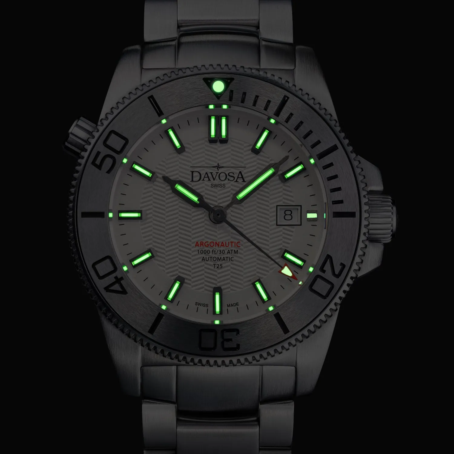 DAVOSA Argonautic Lumis BS automatisk dykkerklokke med tritiumlys