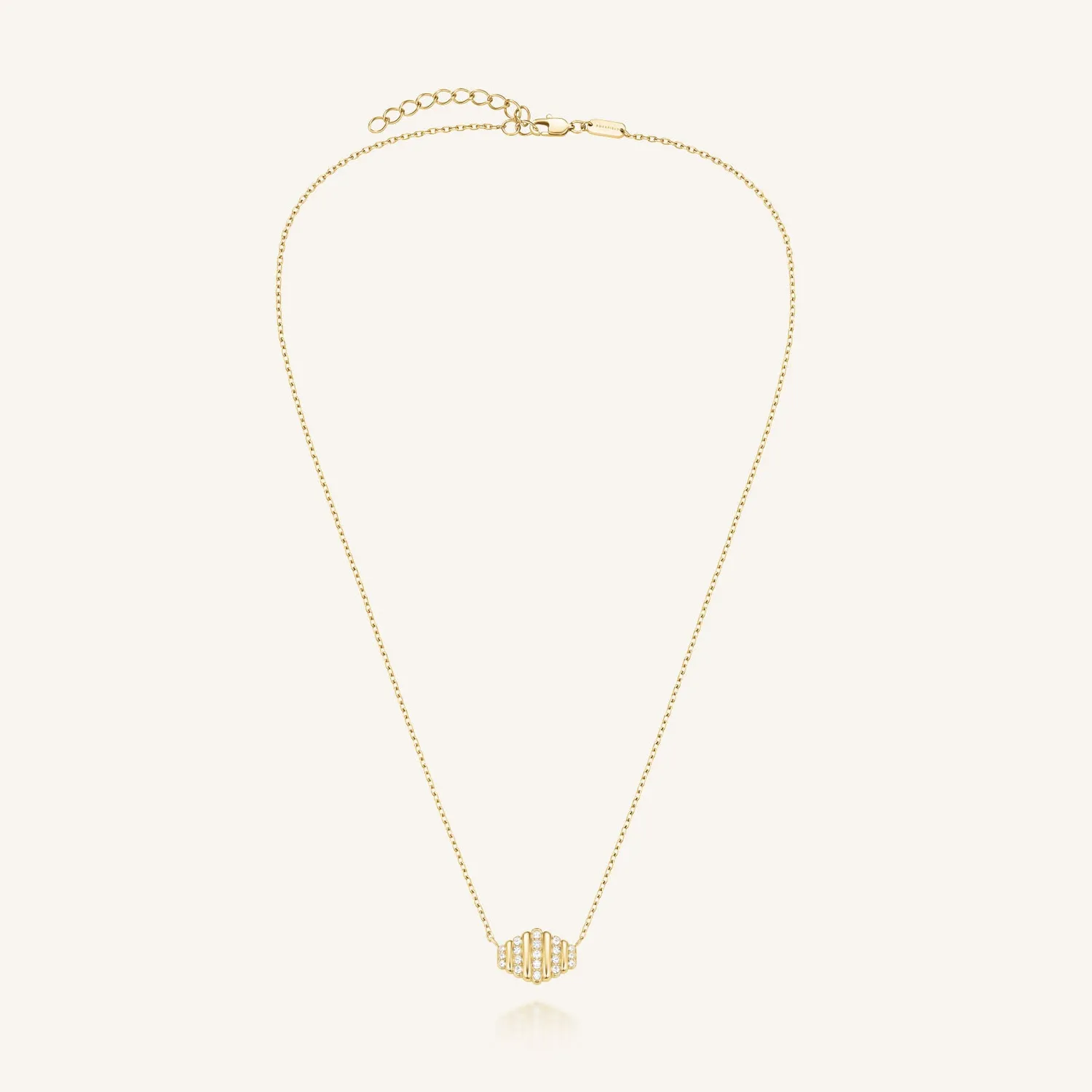 Rosefield Striped Necklace halskjede gull