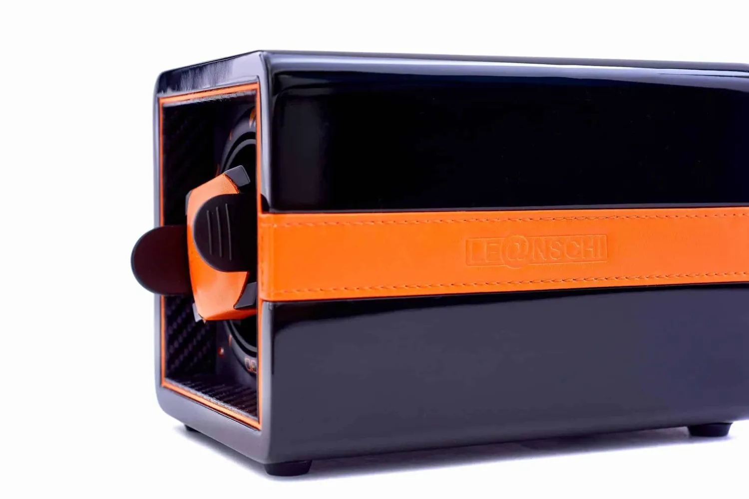 Leanschi WS01 watchwinder for én klokke svart og oransje
