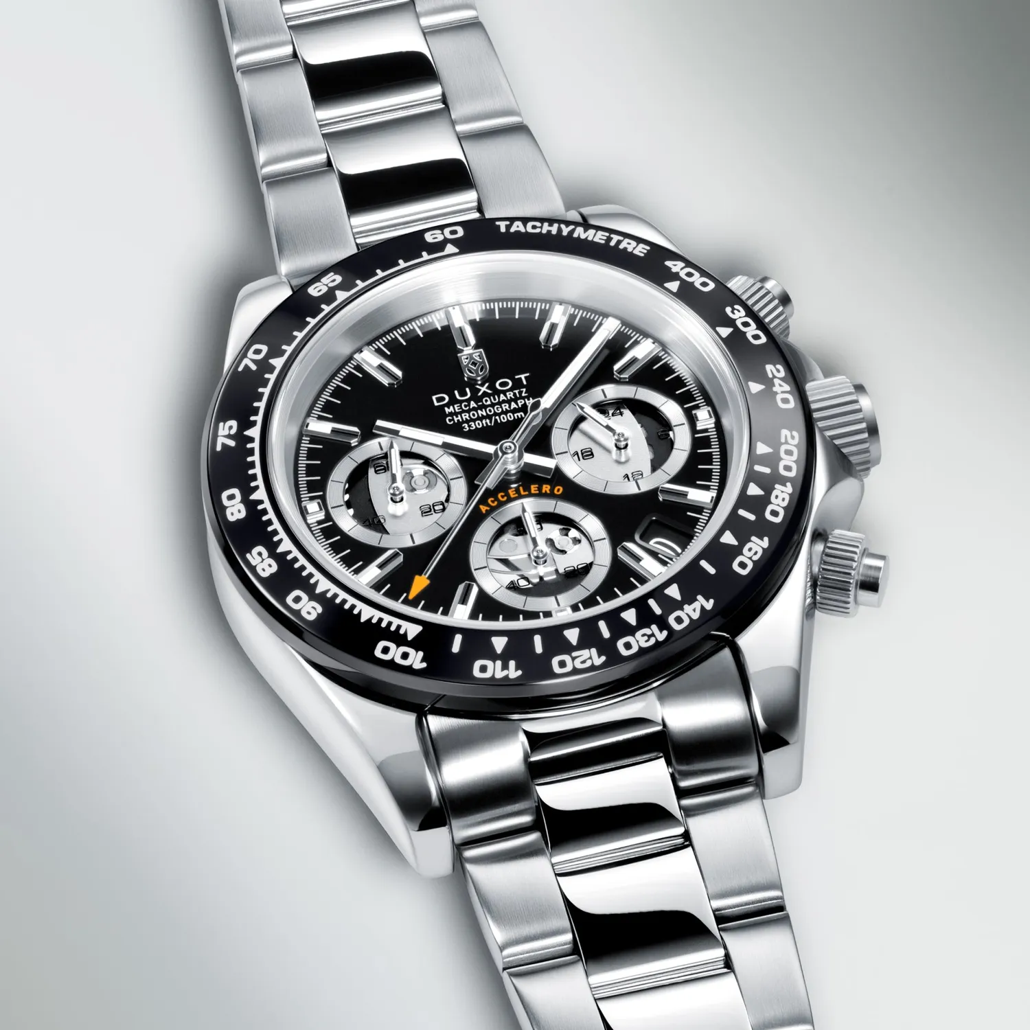 Duxot Accelero Compax Skeleton Edition kronografklokke Carbon Twilight