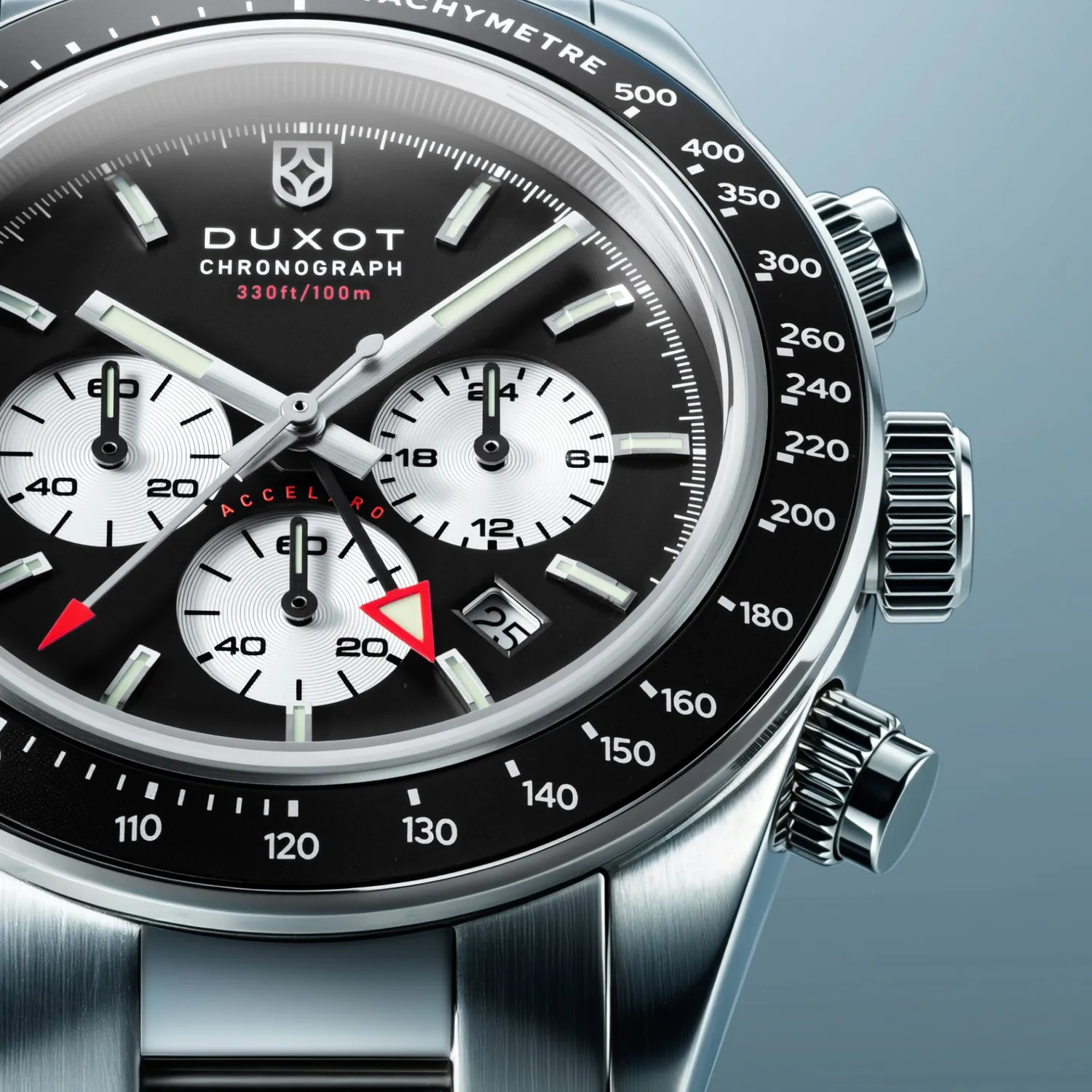 Duxot Vitesse kvartsur 39 mm Charcoal Black