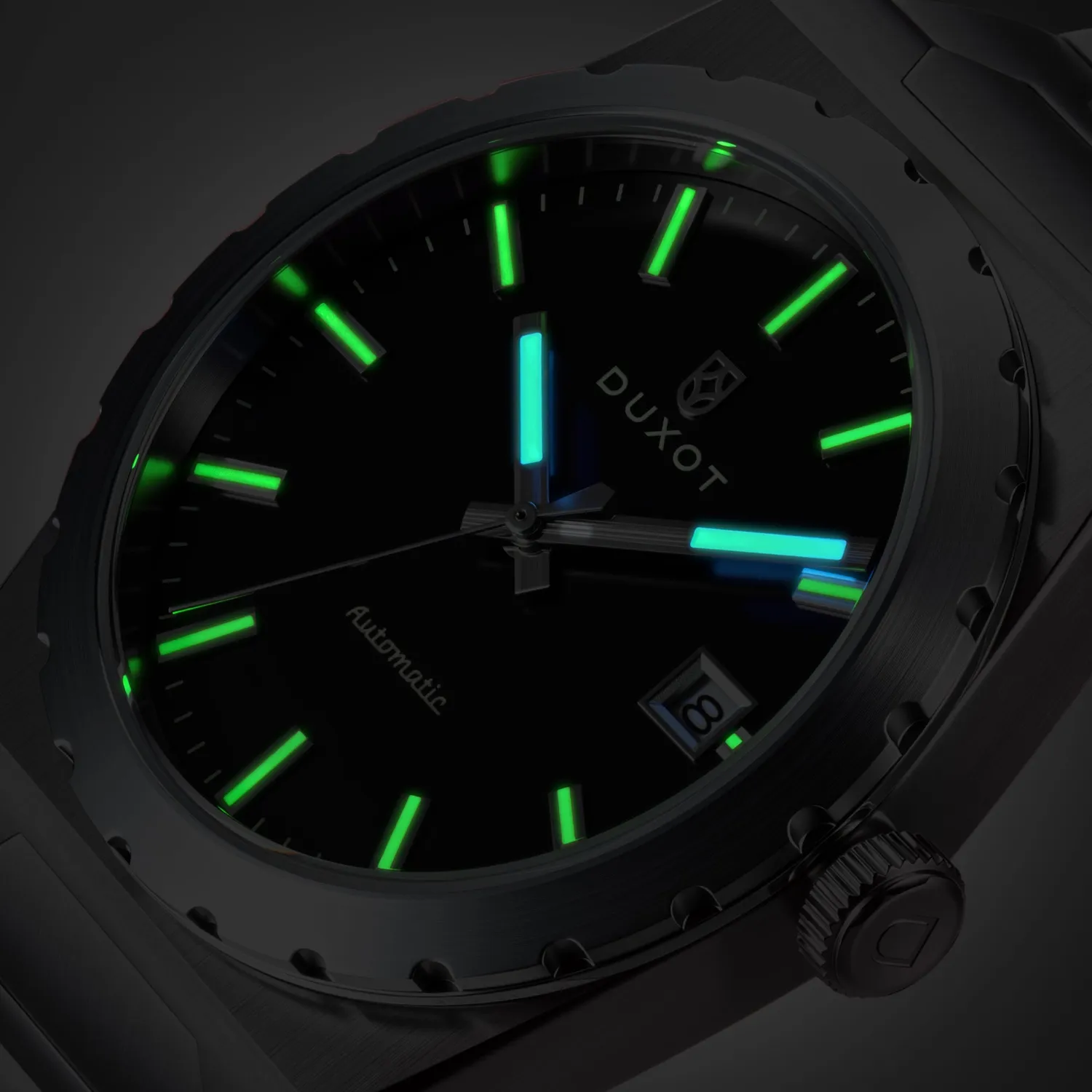 Duxot Taranto Ebony Glint klokke svart 37 mm