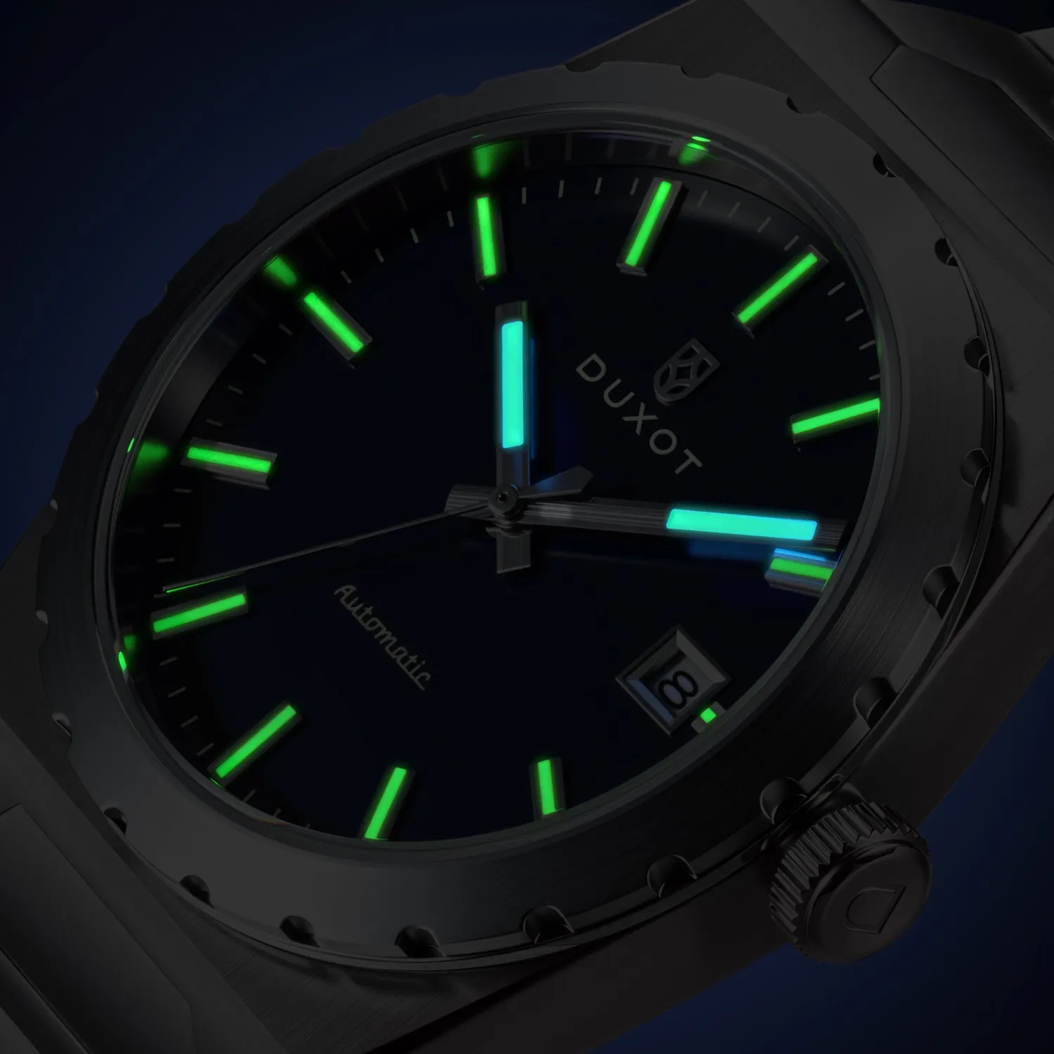 Duxot Taranto klokke Starlit Blue 37 mm integrert lenke