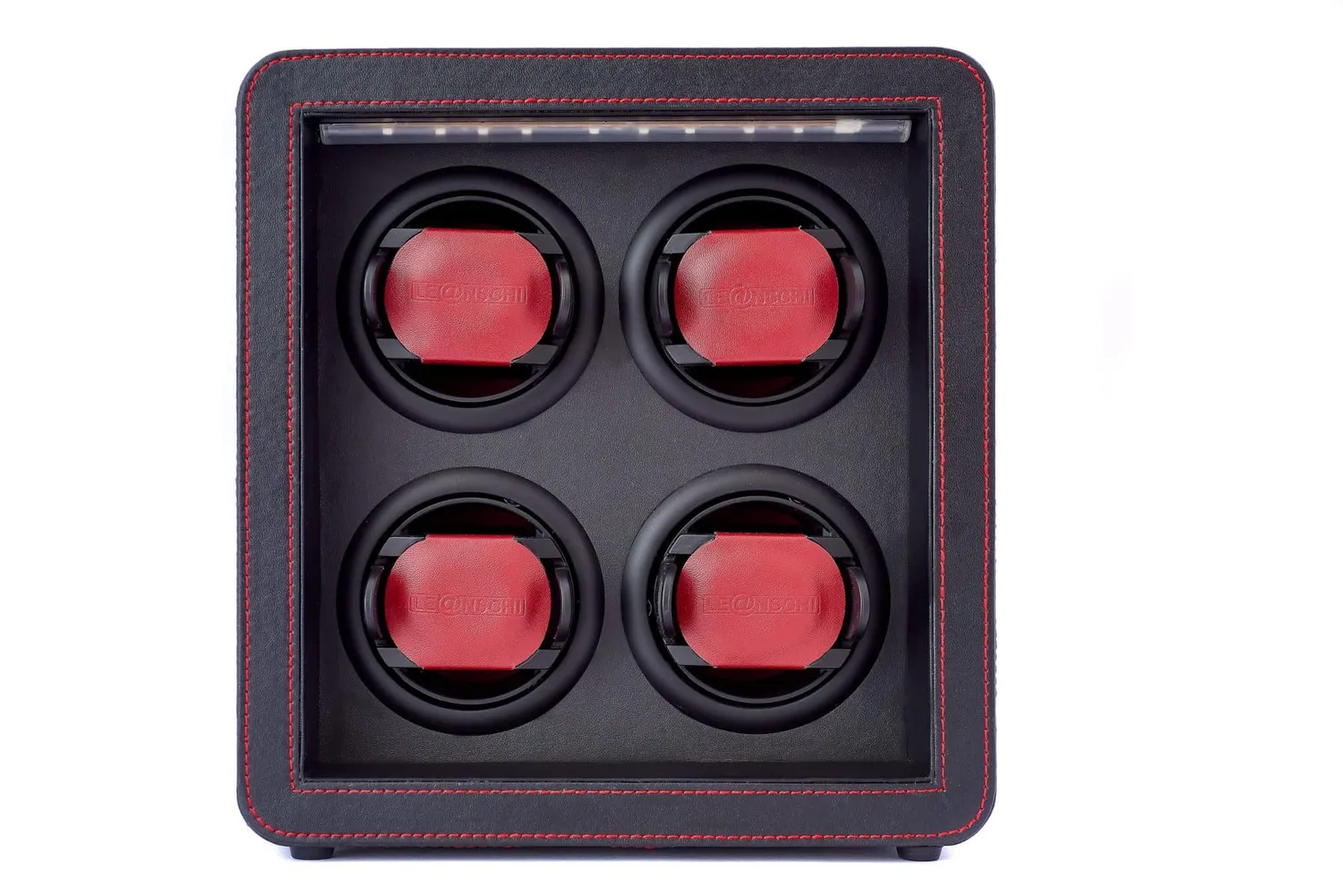 Leanschi Rhombus Edition WM04 watchwinder for 4 klokker