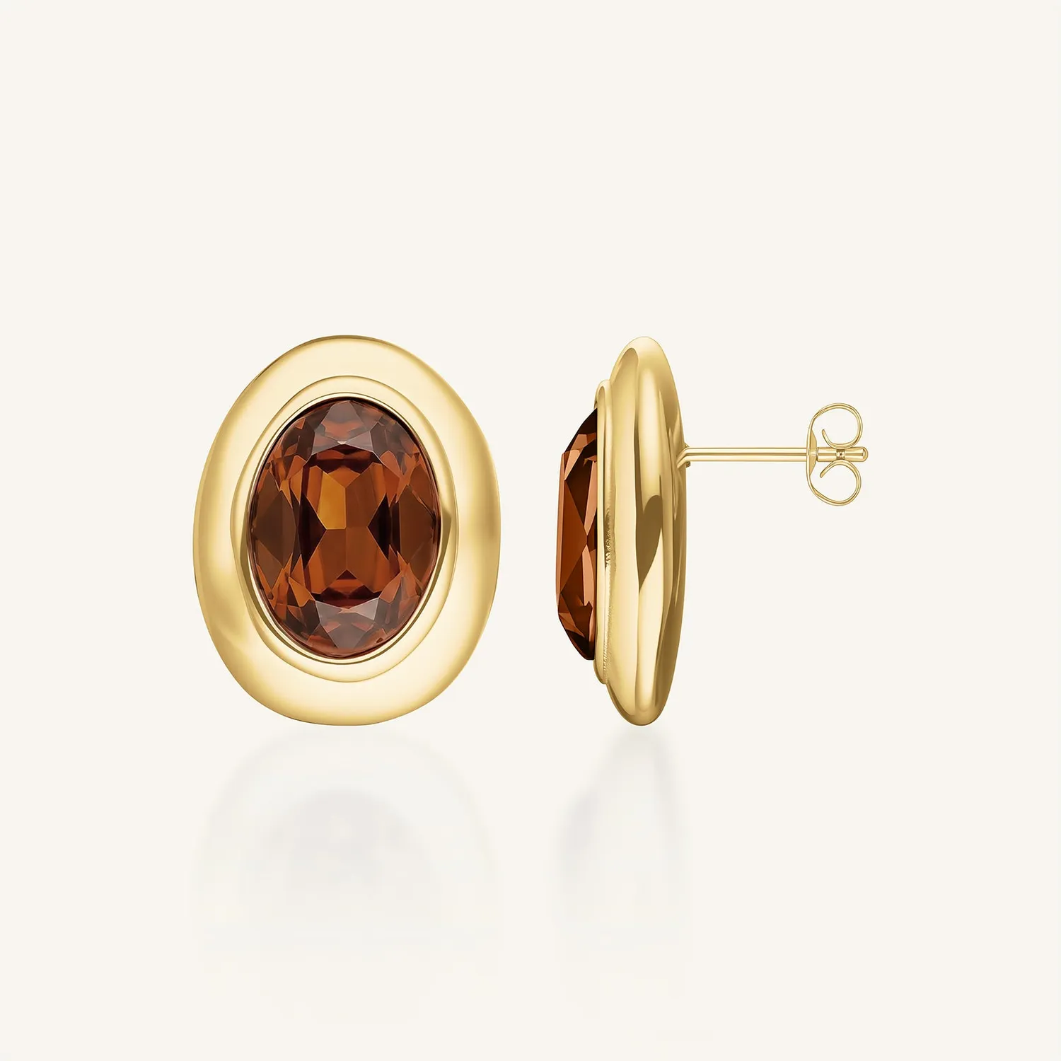 Rosefield Molten Earrings øredobber gull klips