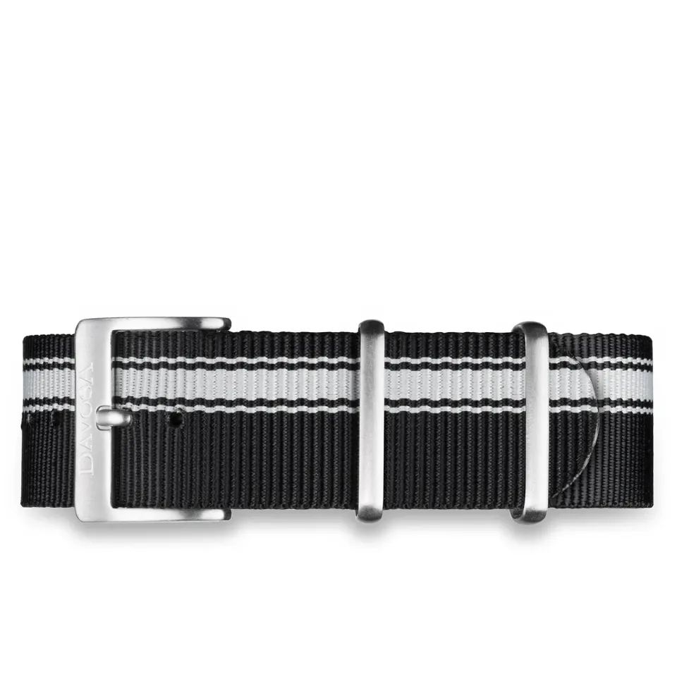 DAVOSA Nylon Black klokkerem 22 mm svart nylon