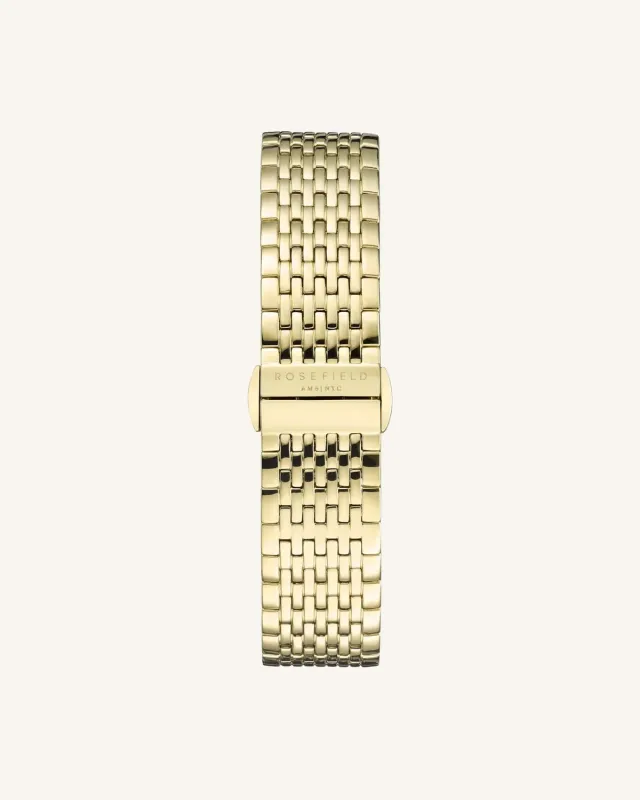 Rosefield Gold Strap klokkelenke 16 mm gull stål