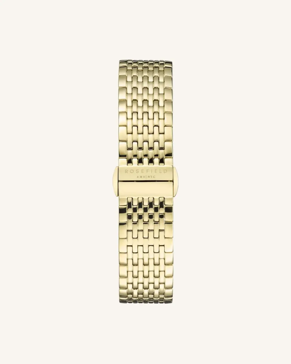 Rosefield Gold Strap klokkelenke 16 mm gull stål
