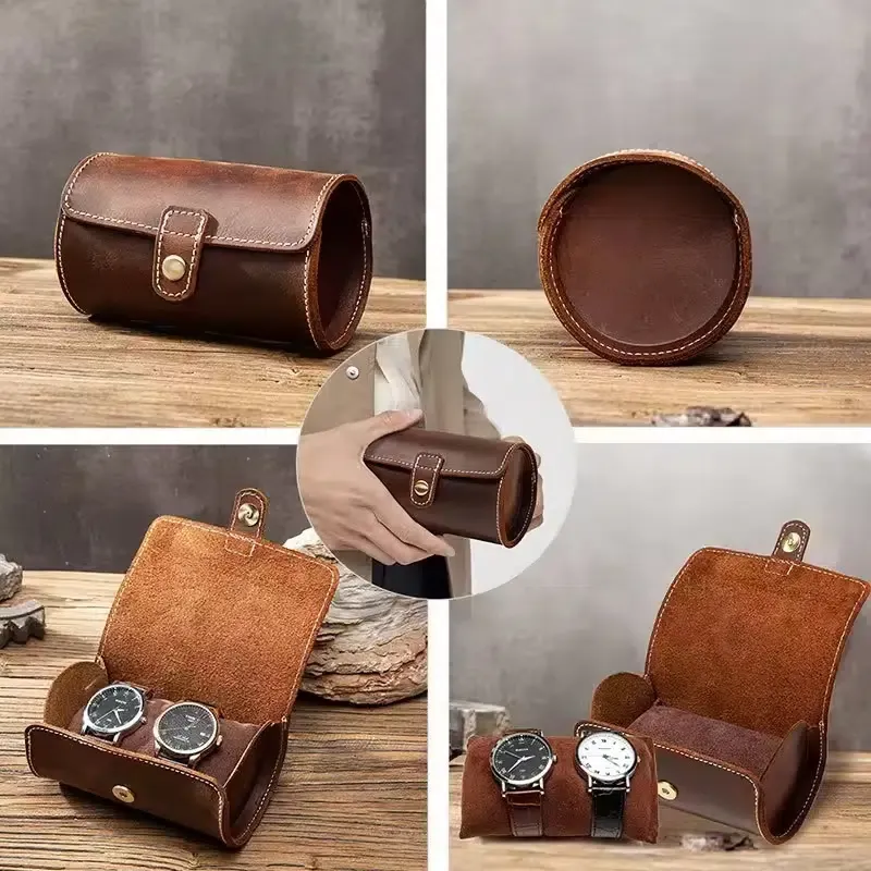 Protid Roll Hansen Leather Watch Roll 2 klokkerull