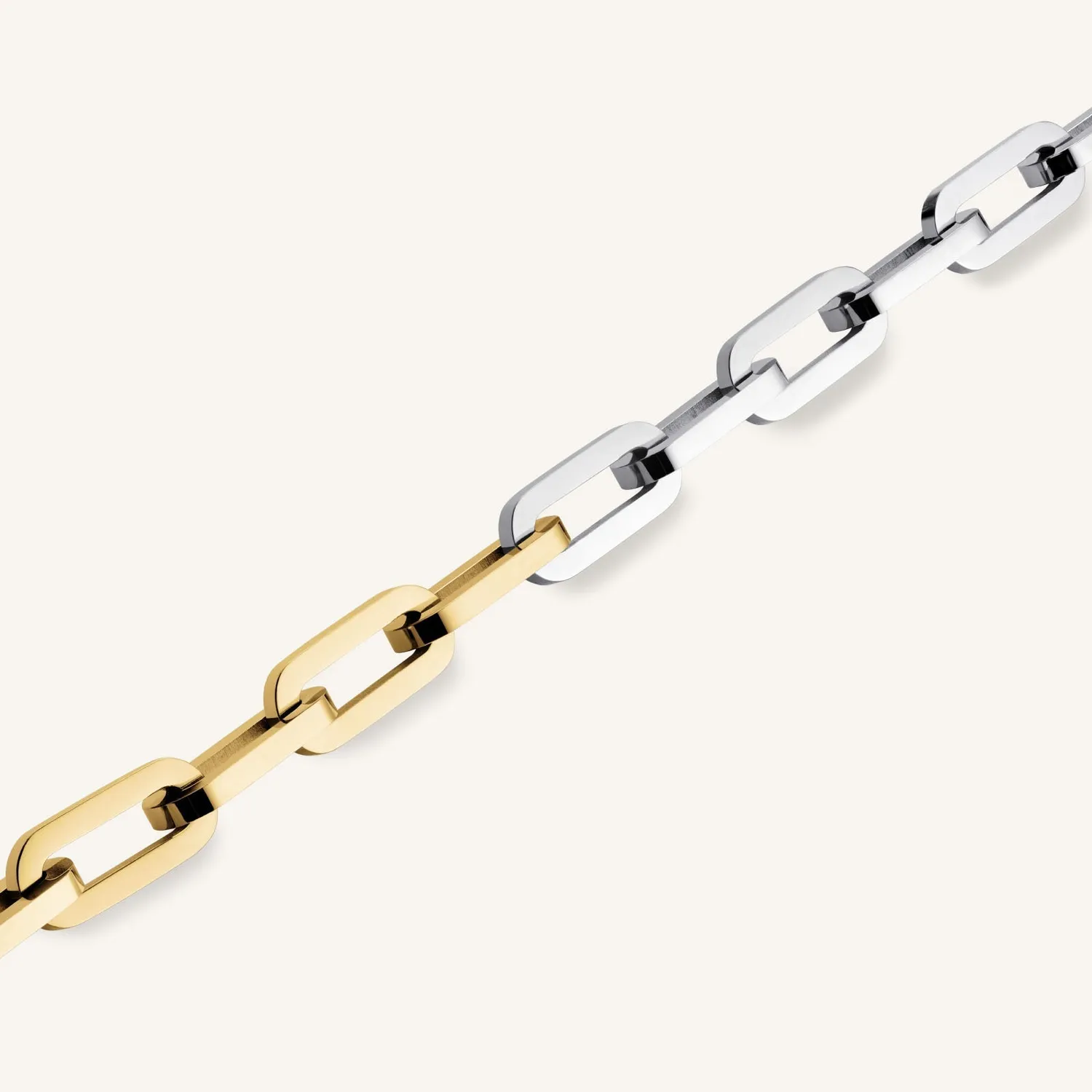 Rosefield Essentials Duotone Chain Necklace halskjede gull og sølv