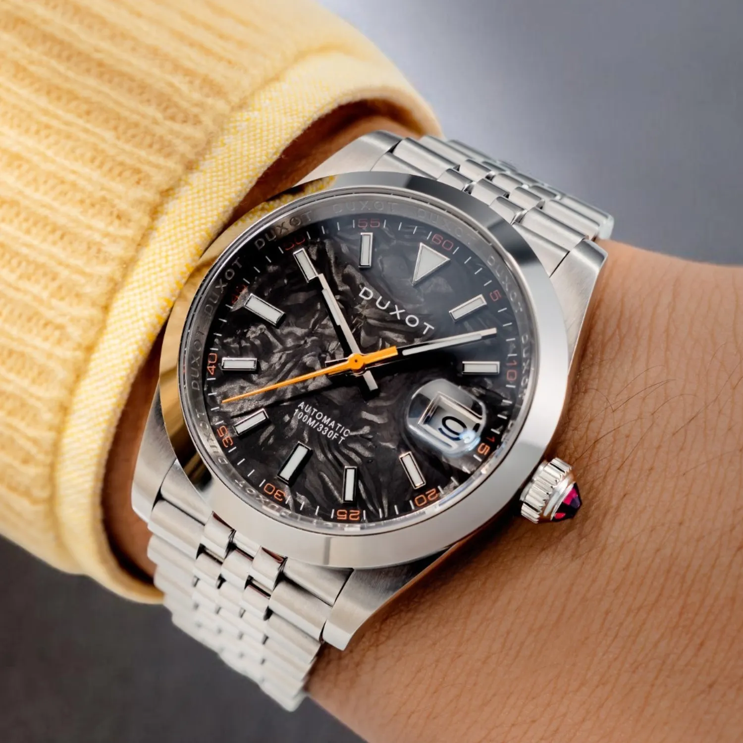 Duxot Vezeto Sea Wave Marble klokke 40 mm
