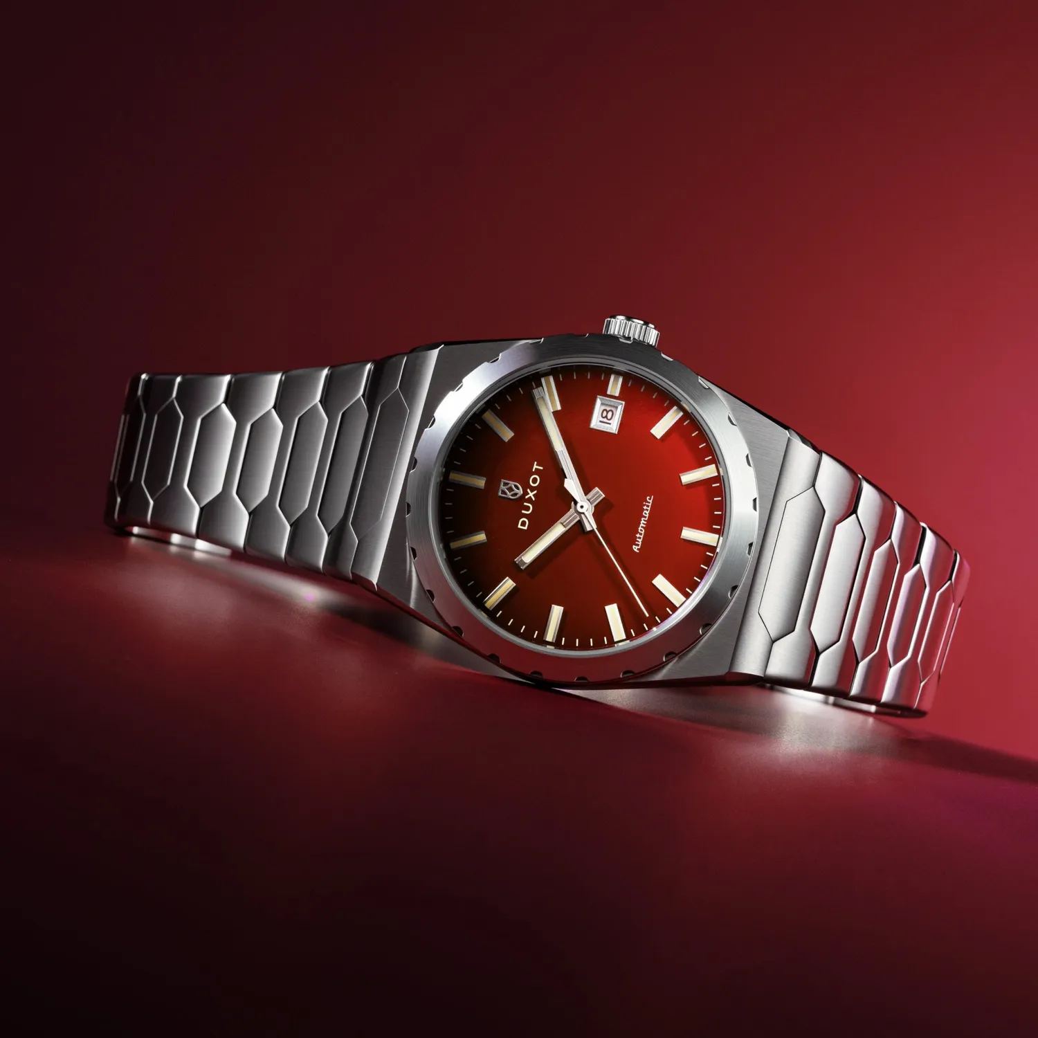 Duxot Taranto Vermilion Dream klokke, 37 mm integrert lenke