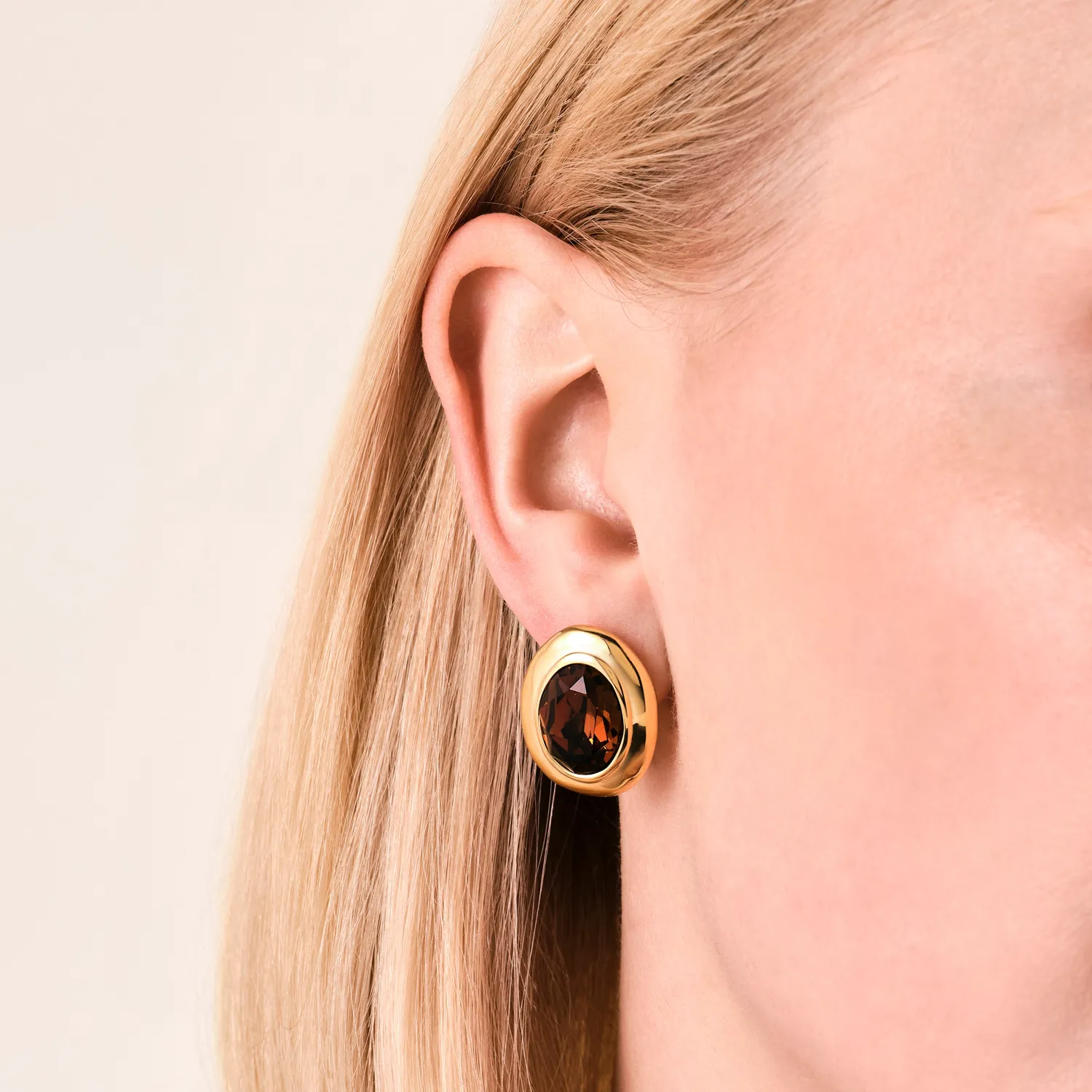 Rosefield Molten Earrings øredobber gull klips