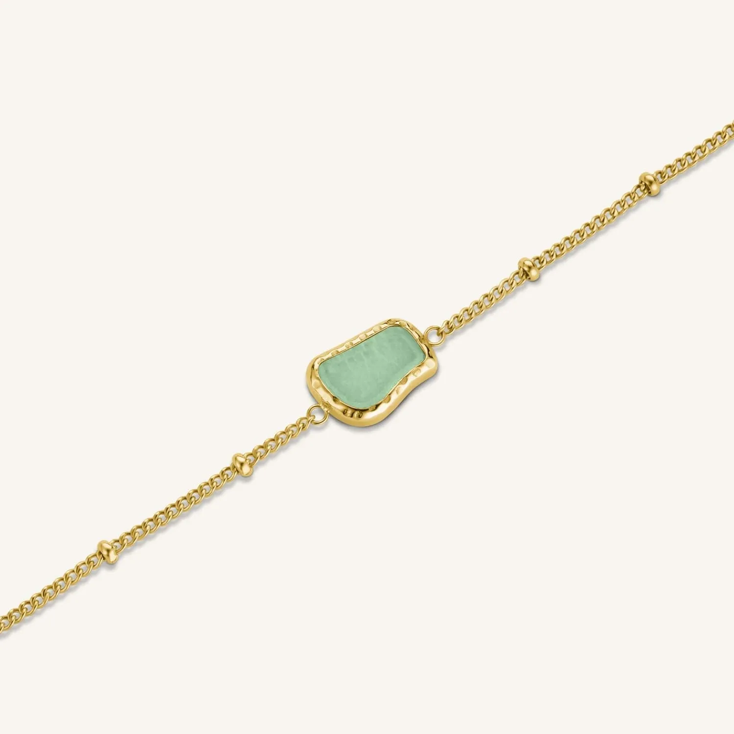 Rosefield Organic Gemstone Bracelet armbånd aventurin justerbart