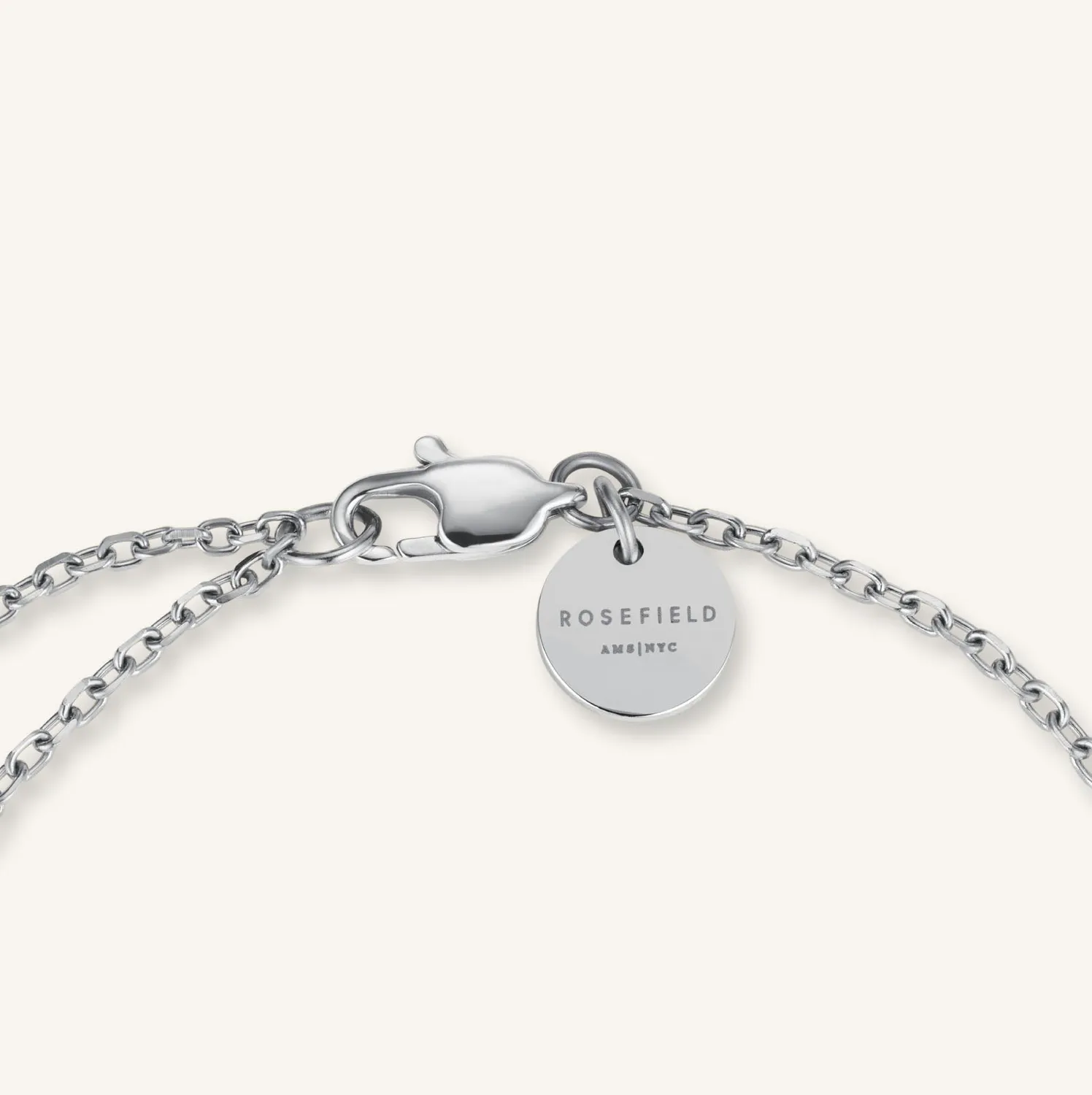 Rosefield Essentials Triple Stones armbånd gull og sølv
