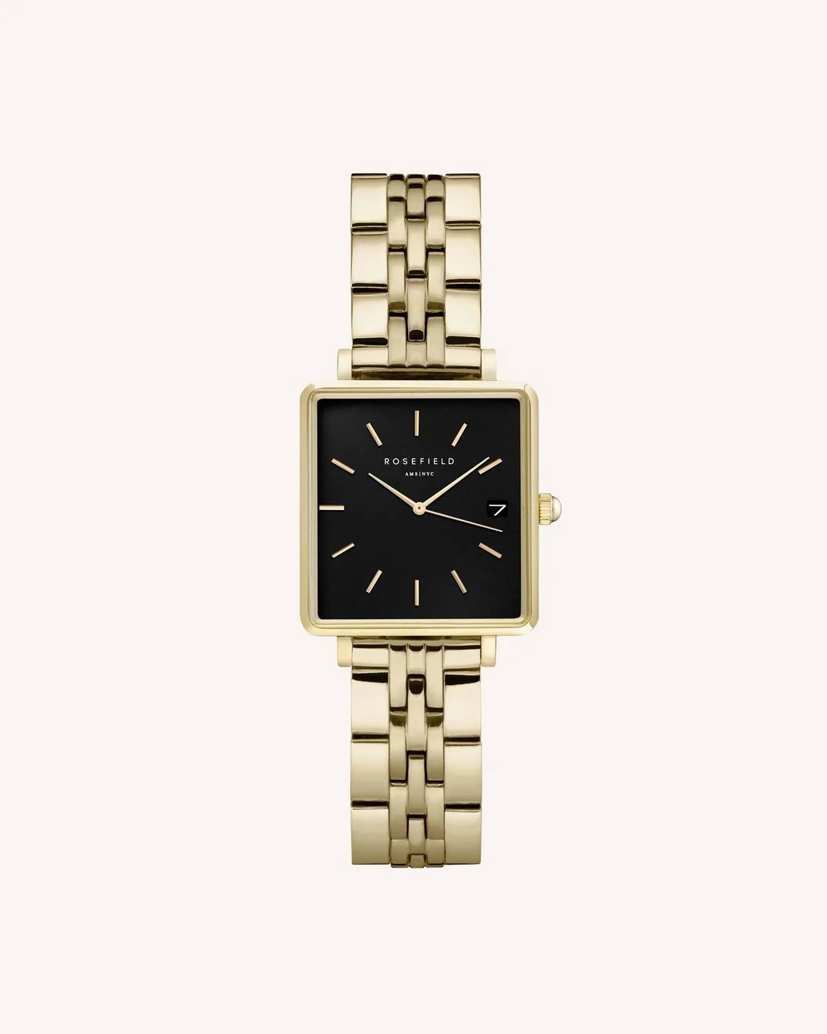 Rosefield Gold Strap klokkerem 22 mm 14 mm gull