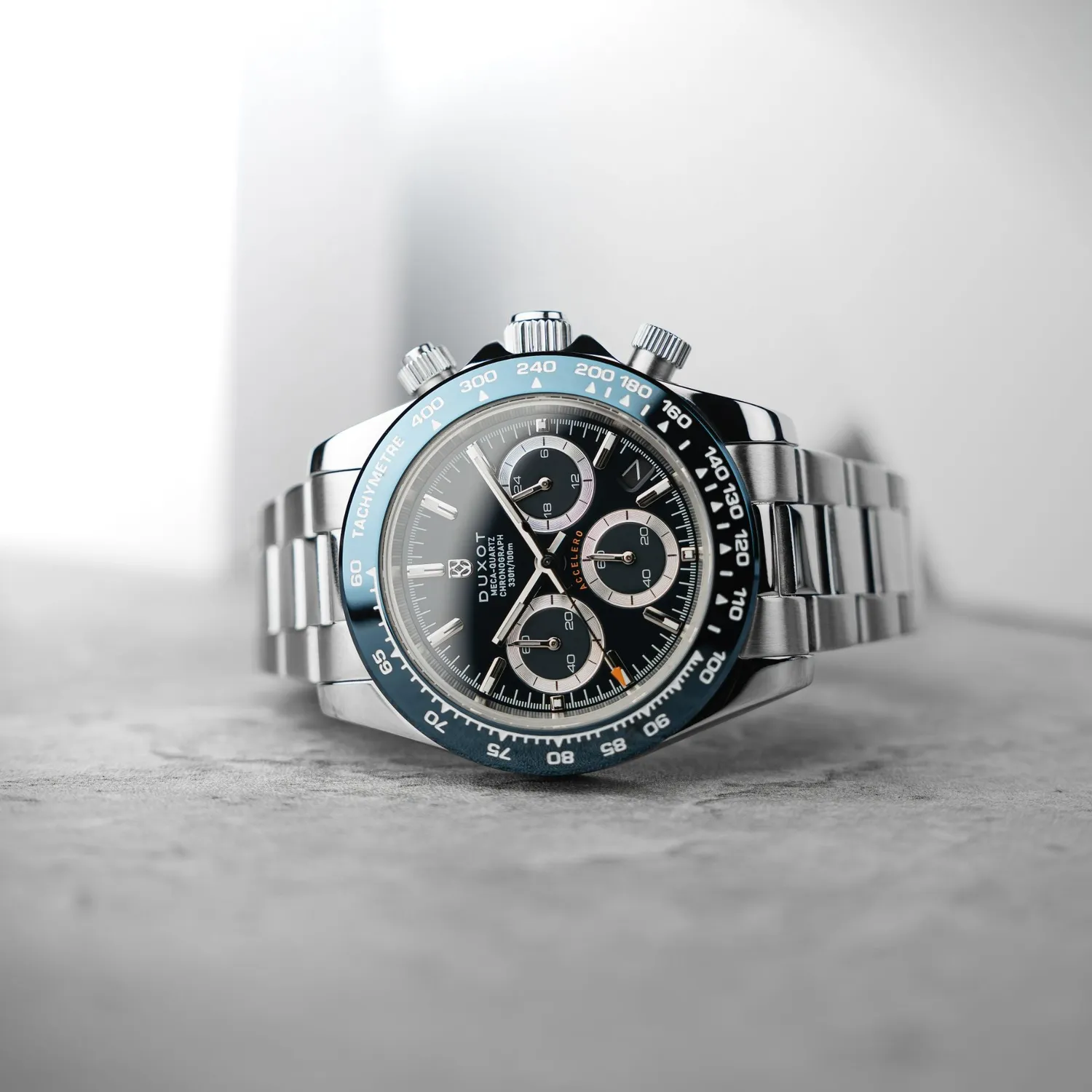 Duxot Accelero Chronograph klokke Cambridge Blue 40 mm