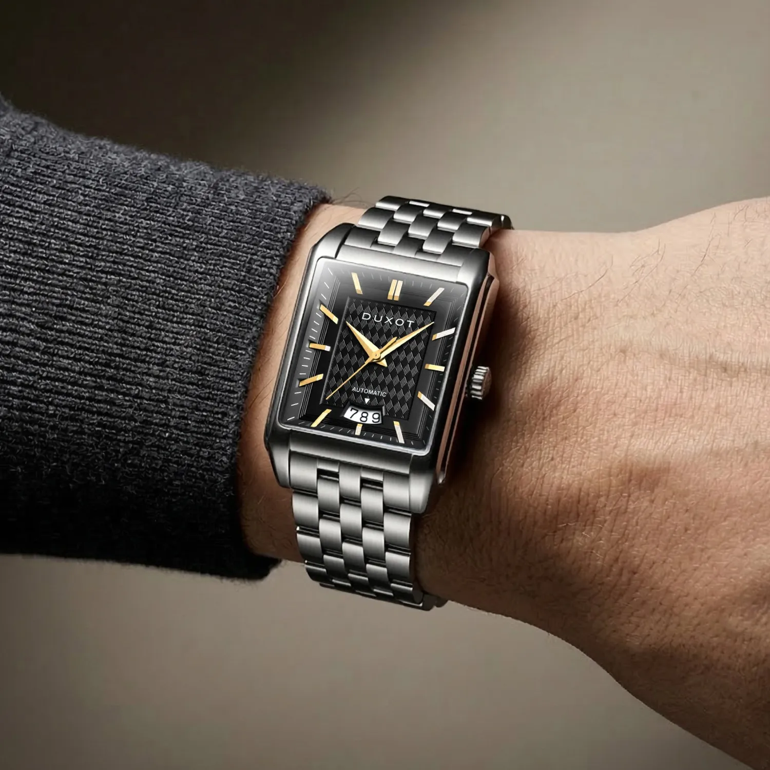 Duxot Livorno Sable Sparkle klokke, 33 mm rektangulær