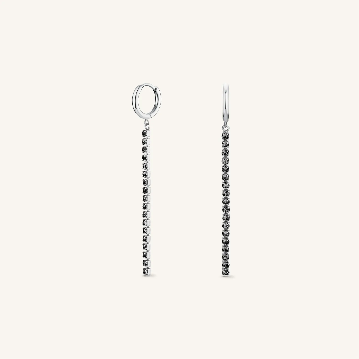 Rosefield Essentials Tennis Earrings hoops gull