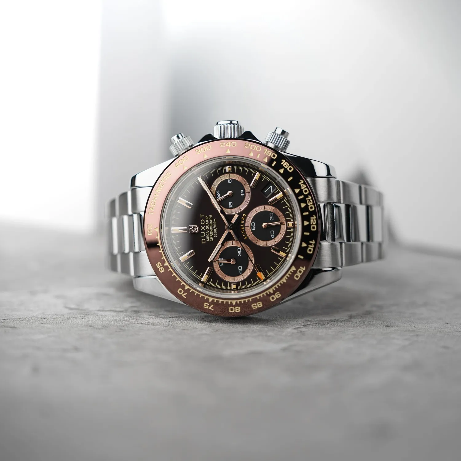 Duxot Accelero DX-2065 kronograf Chestnut Brown 40 mm