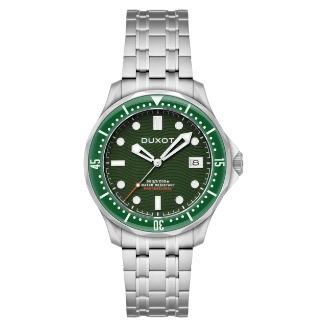 Duxot Henri Diver Automatic dykkerklokke grønn automatisk