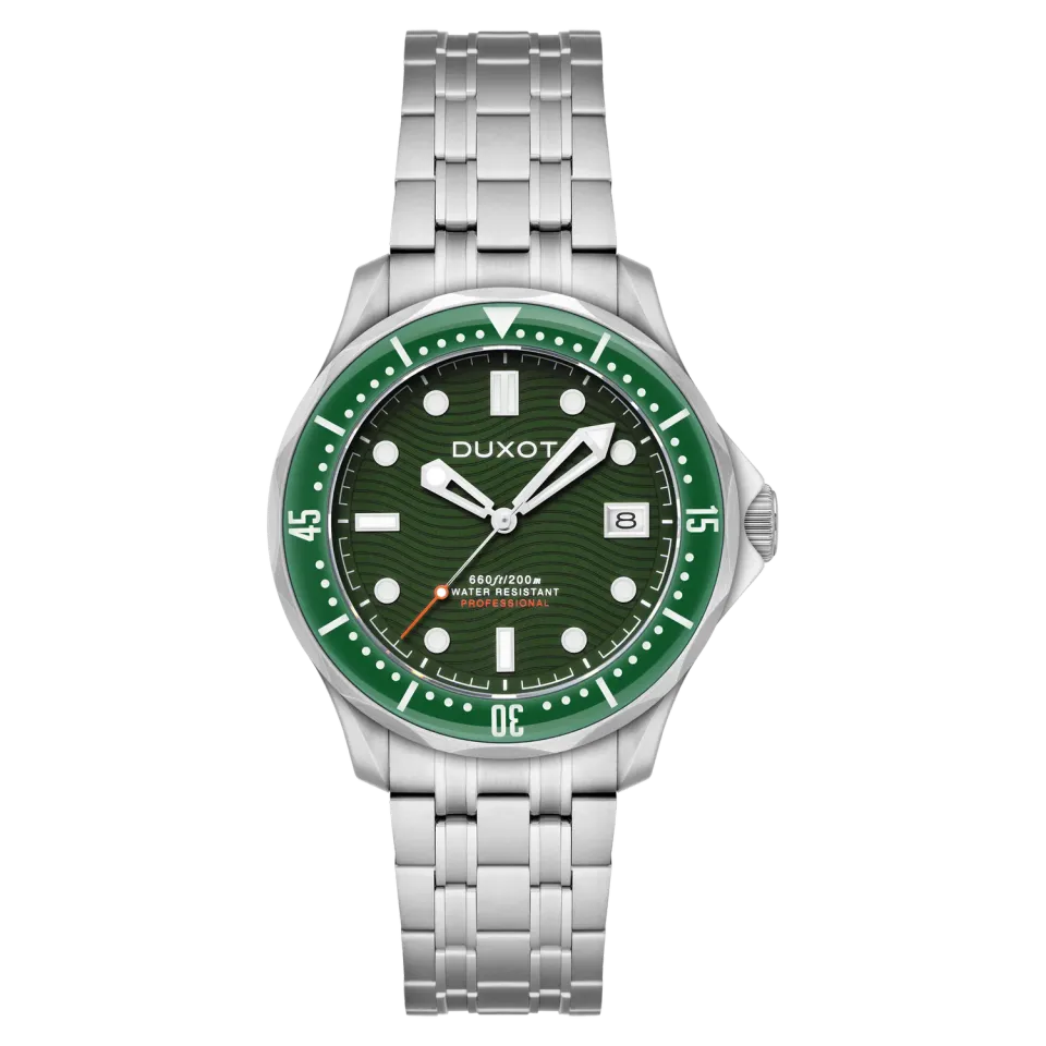 Duxot Henri Diver Automatic dykkerklokke grønn automatisk