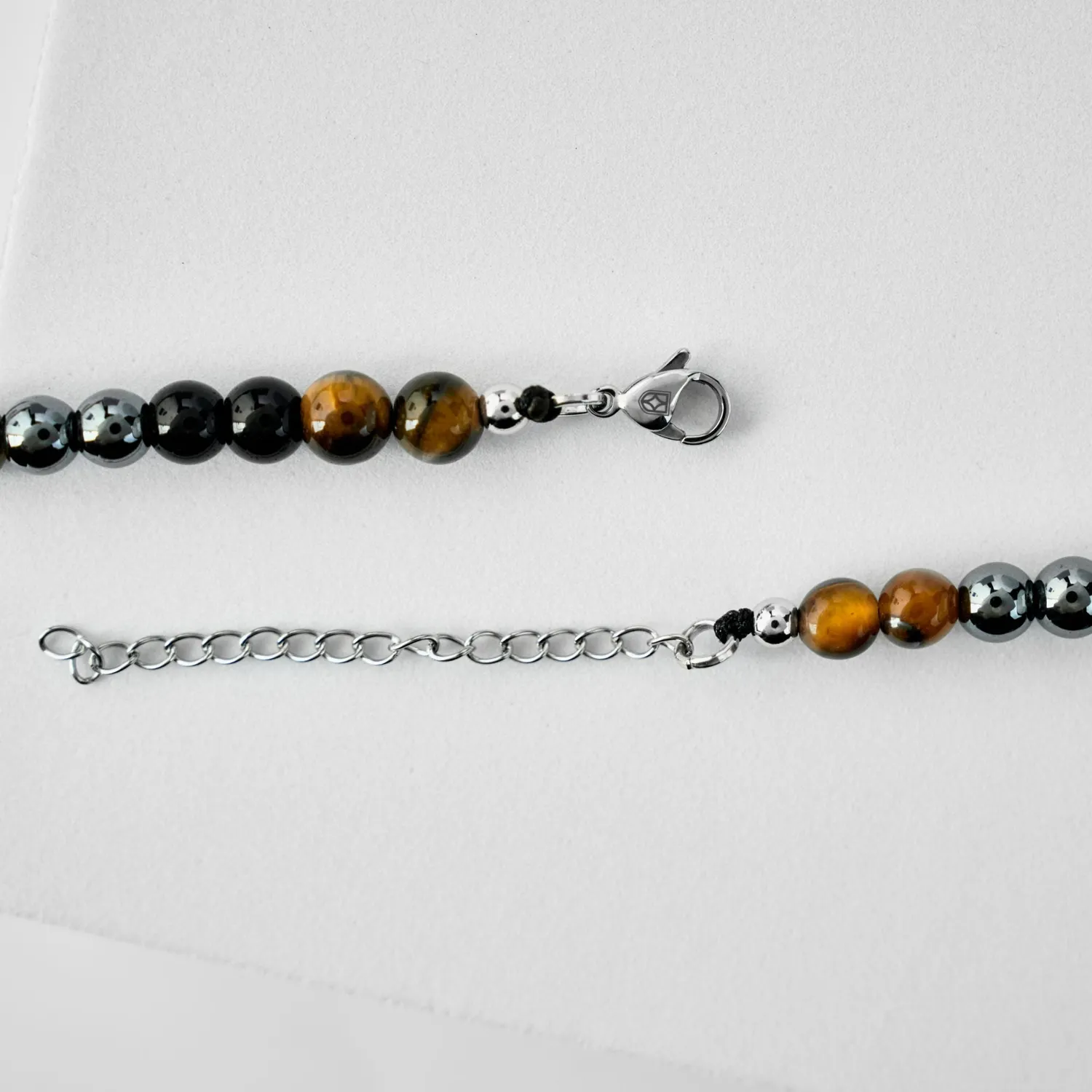 Duxot Atlantica Hematite Tiger Eye Onyx steinarmbånd