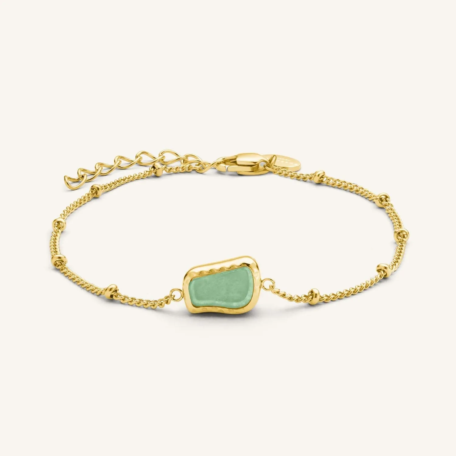 Rosefield Organic Gemstone Bracelet armbånd aventurin justerbart