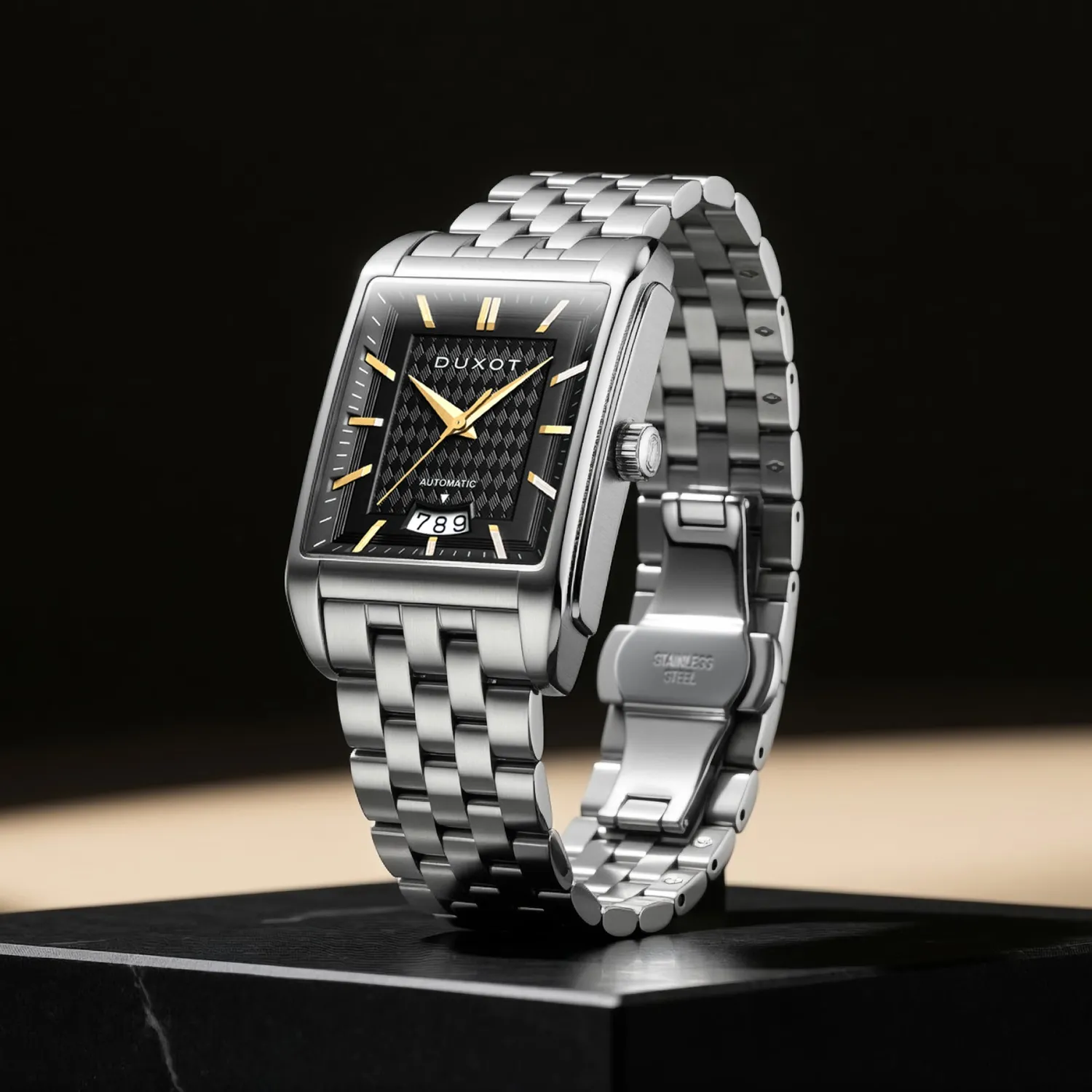 Duxot Livorno Sable Sparkle klokke, 33 mm rektangulær