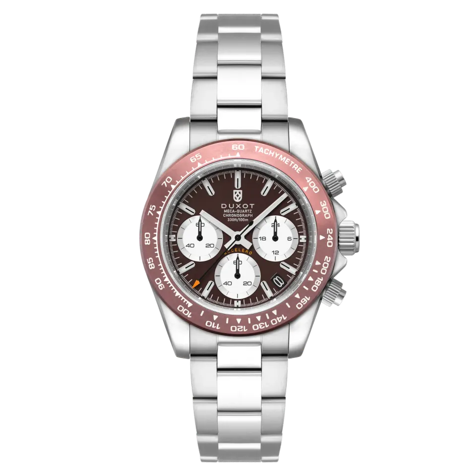 Duxot Accelero Chronograph klokke Cacao Brown 40 mm
