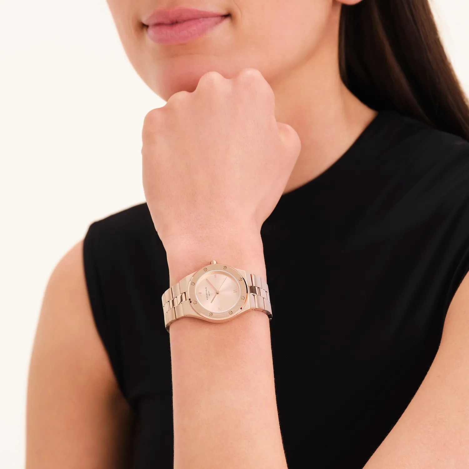 Rosefield Rose klokke 33 mm roségull uten gravering