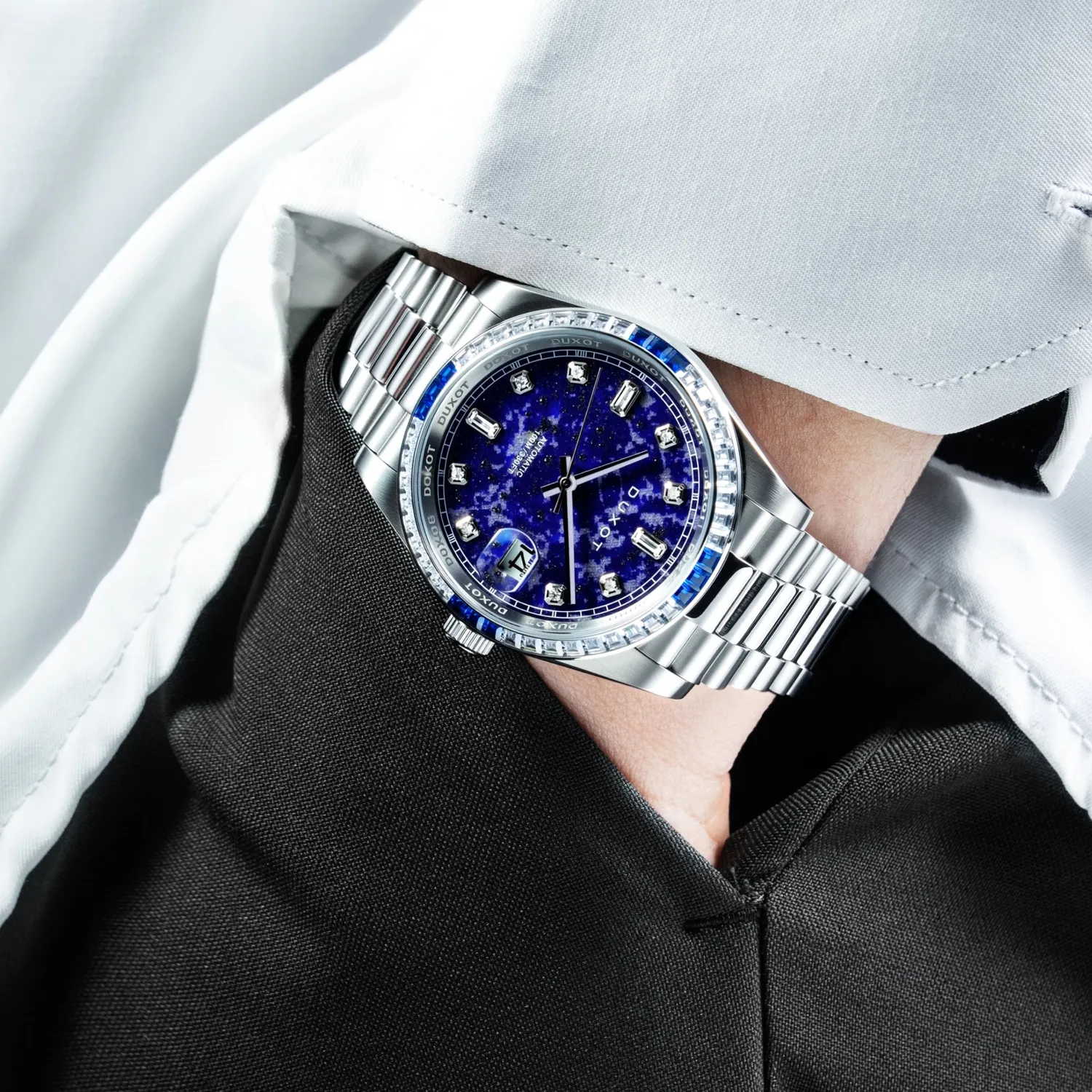 Duxot Serenata Automatic Limited Edition Blue Sandstone klokke 40 mm