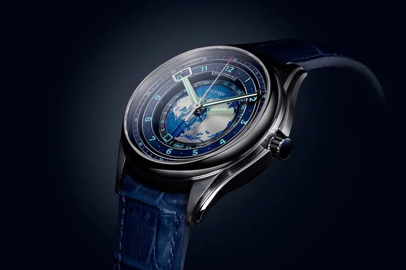 DeSanders Voyage GMT Steel klokke
