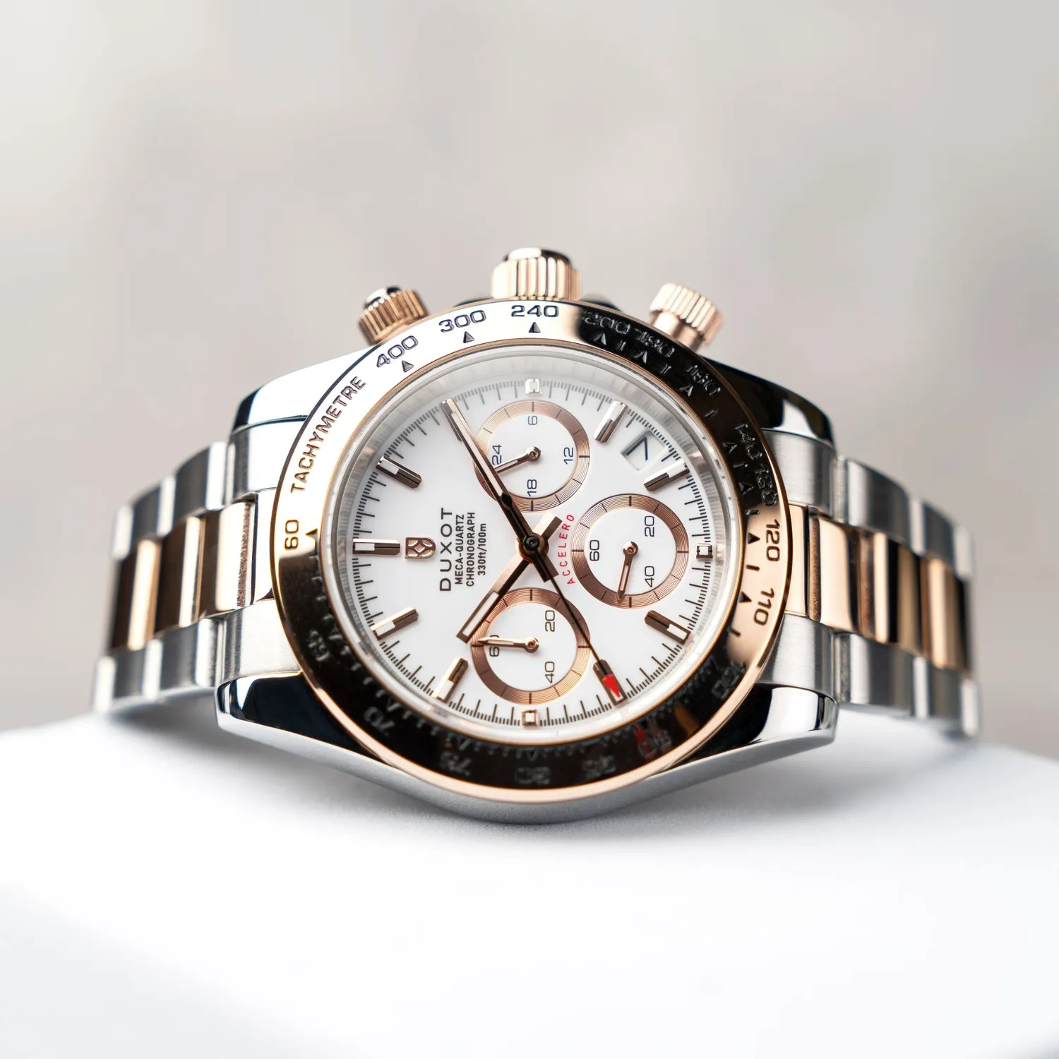 Duxot Accelero DX-2065 Cascading White kronografklokke 40 mm