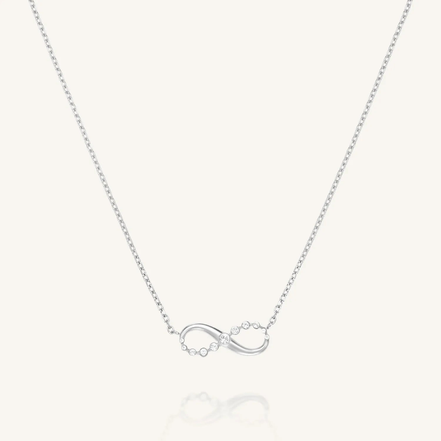 Rosefield Essentials Infinity Necklace-halskjede gull 42–46 cm