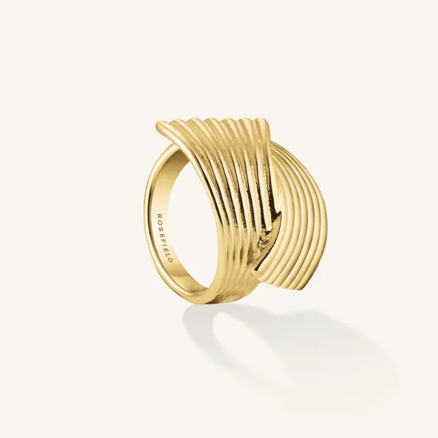 Rosefield Simple Knot Ring gullring størrelse 48–56
