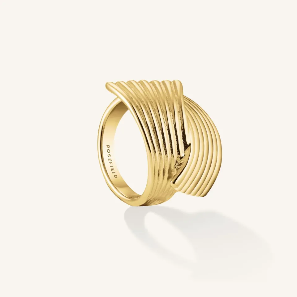 Rosefield Simple Knot Ring gullring størrelse 48–56