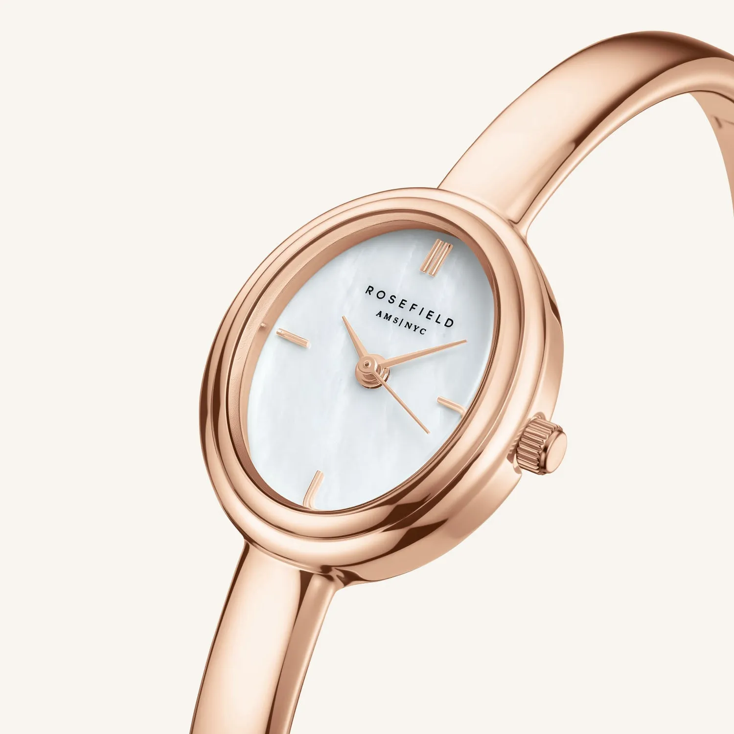 Rosefield Studio Bangle S Rose Gold klokke roségull