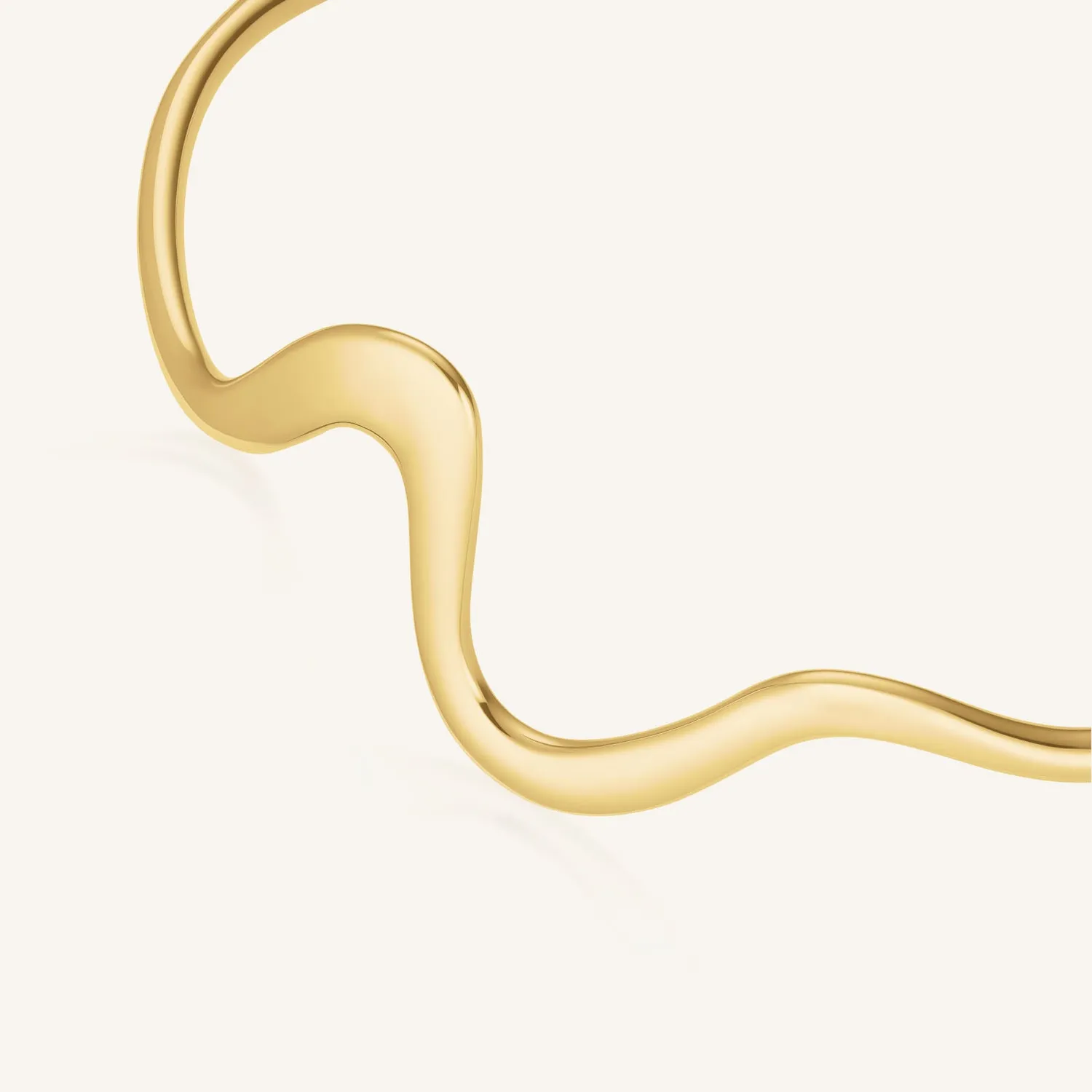 Rosefield Essentials Wave Bangle armring gull