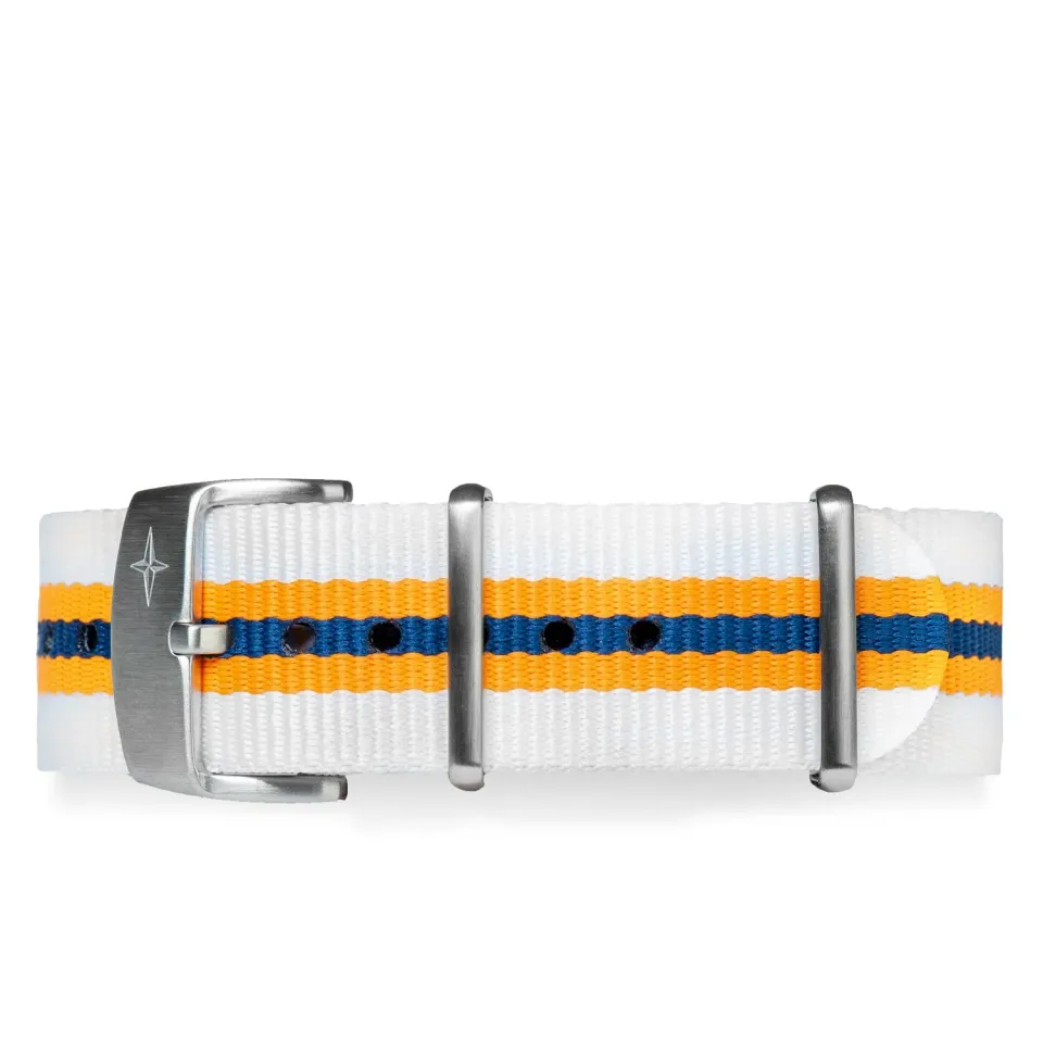DAVOSA Nylon White hvit nylonreim 22 mm med spenne