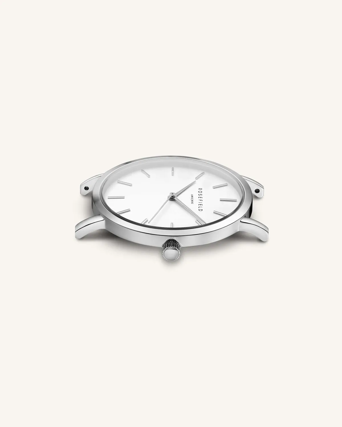 Rosefield Tribeca klokke 33 mm sølv mesh