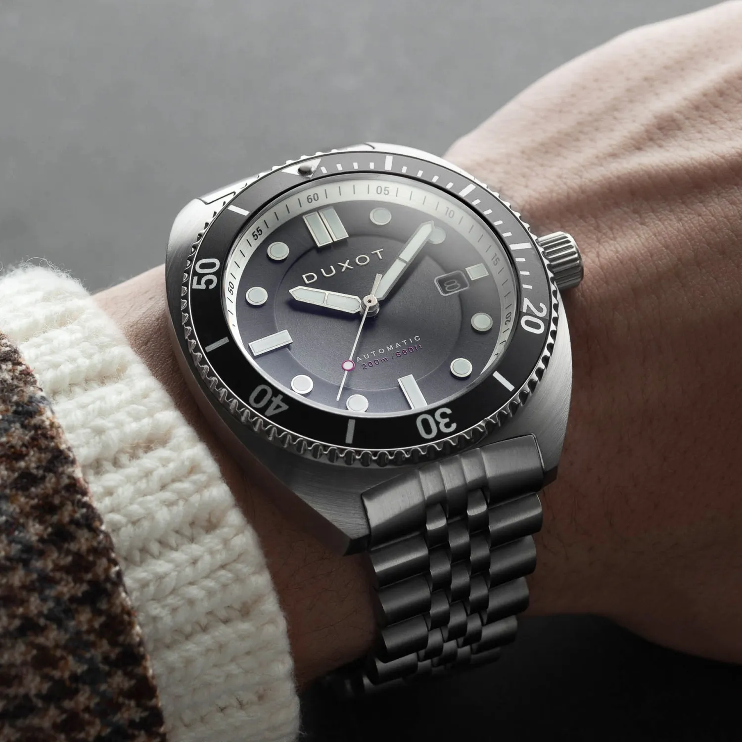 Duxot Tortuga Black dykkerklokke 200 m automatisk