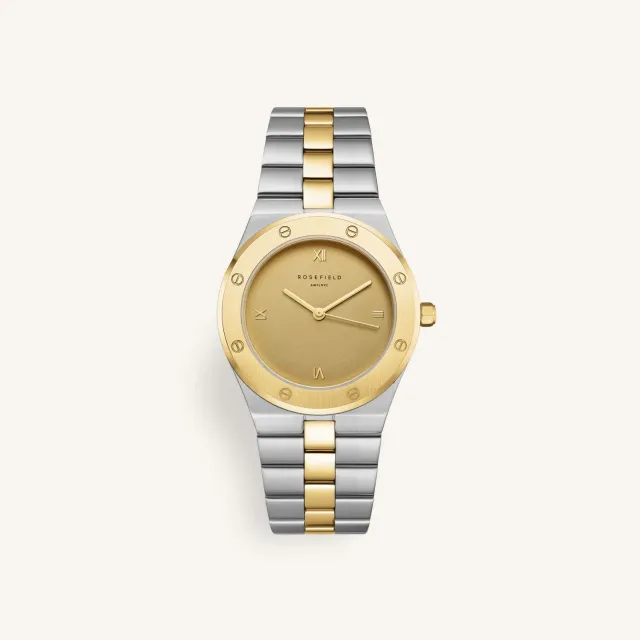 Rosefield Rose Duotone klokke 33,23 mm tofarget stål